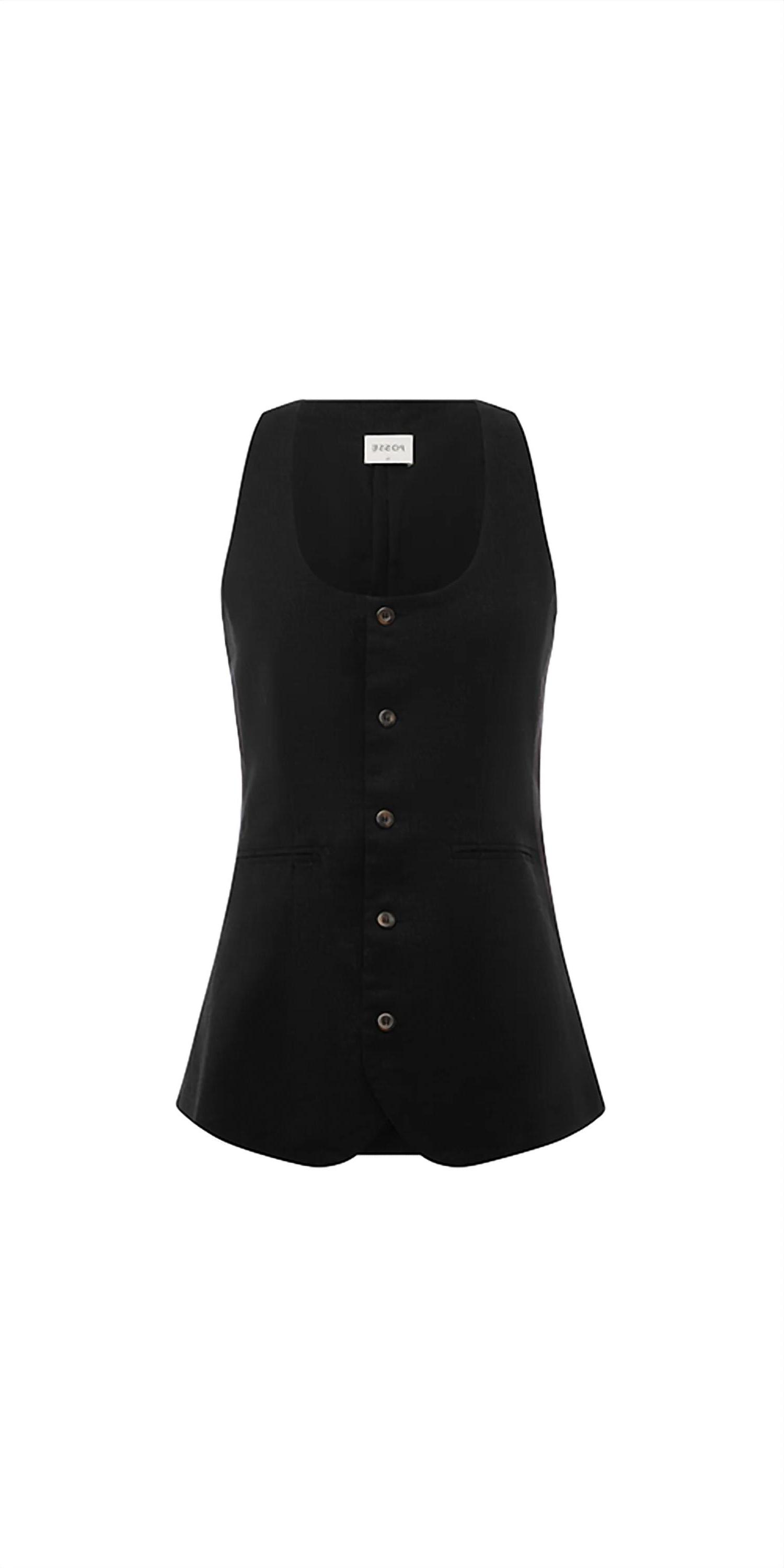 Posse ruben gilet top Black - Picture 5 of 13