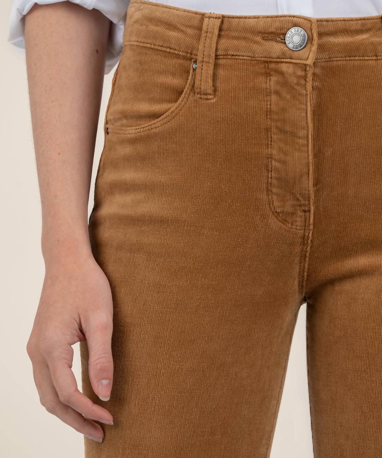 Kut From The Kloth ana corduroy high rise flare Camel - Picture 5 of 11