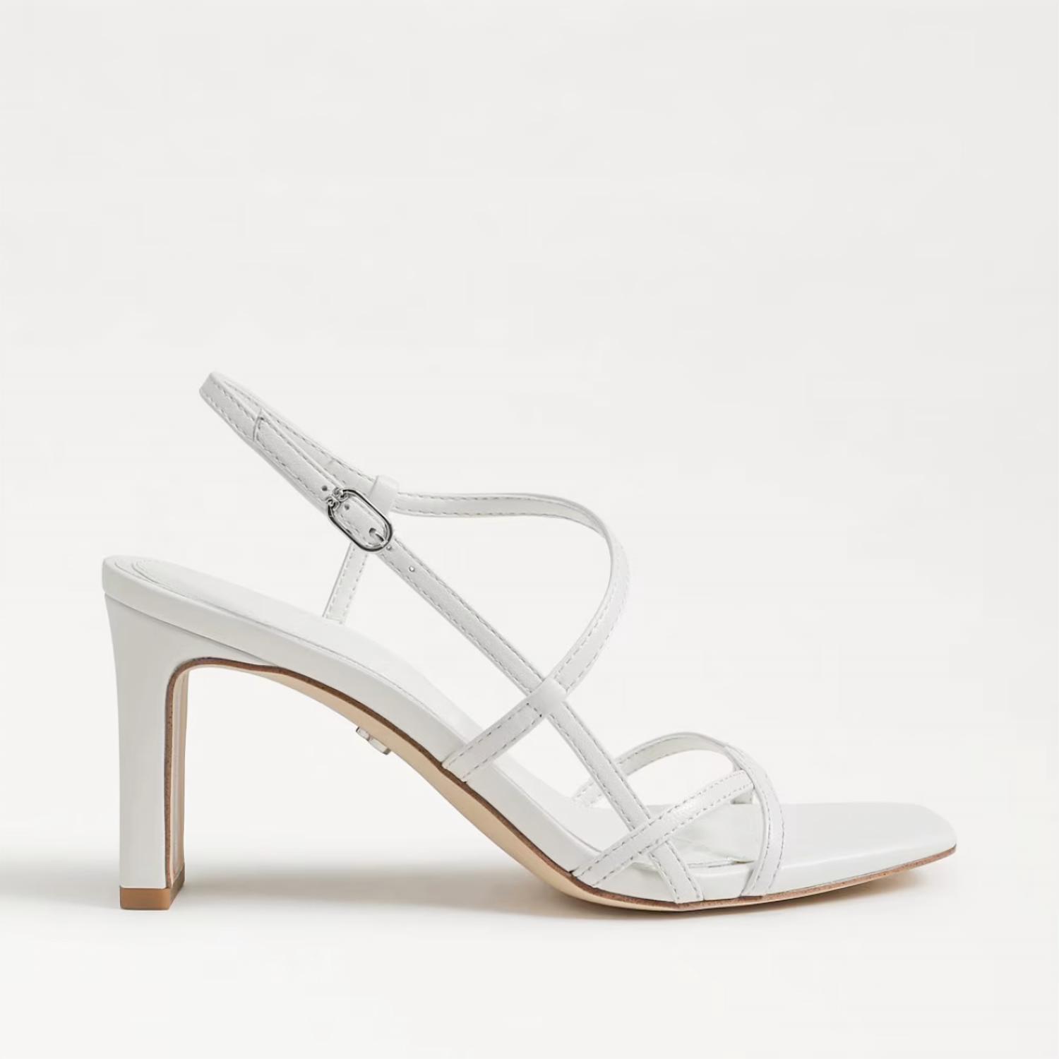 Sam Edelman Women's Elissa Strappy Heel Sandal Bright White