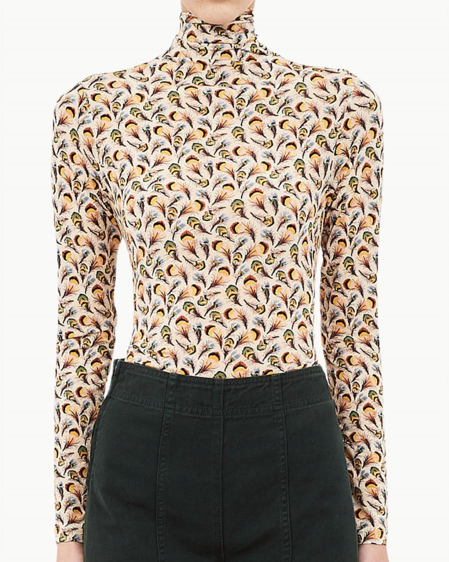 Ulla Johnson Aurelia Jersey Rollkragen Langarm Oberteil Schwan - Bild 2 von 13