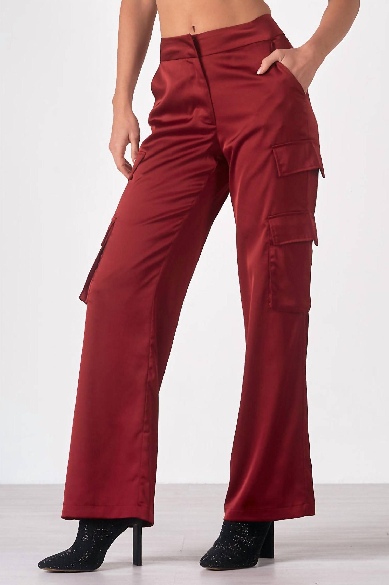 Elan nora amber pants Maroon - Picture 4 of 9