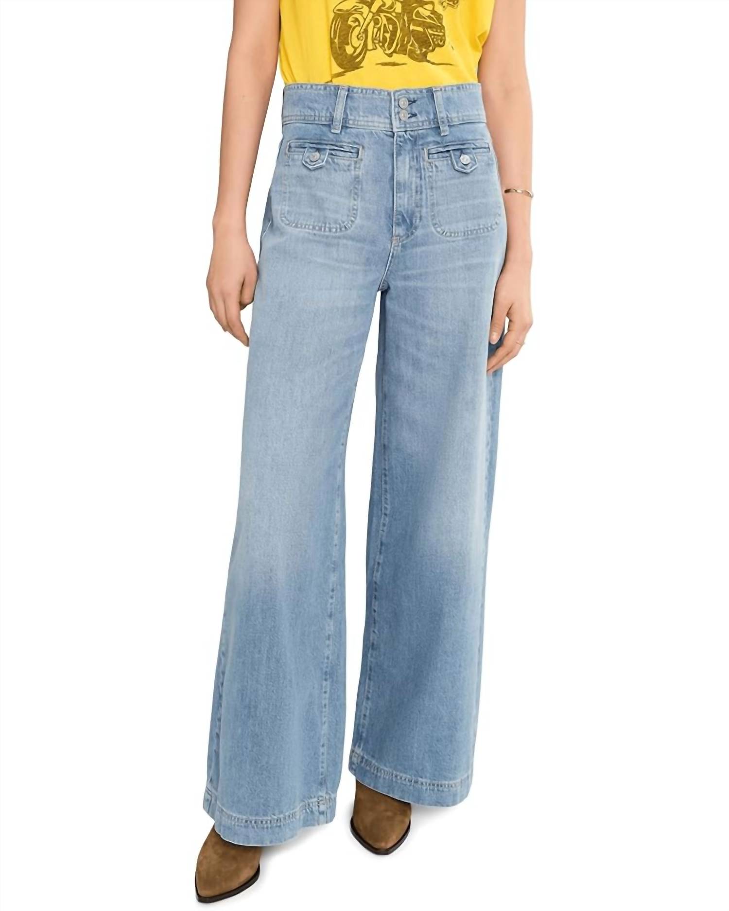 Paige Cameron Wide Leg Jeans Sunshine