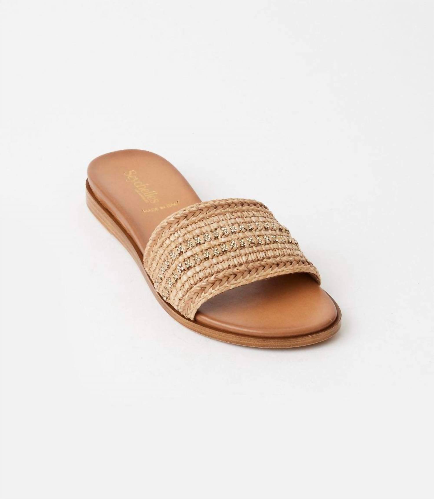 Seychelles Women's Destination Boho Embellished Slides Natural