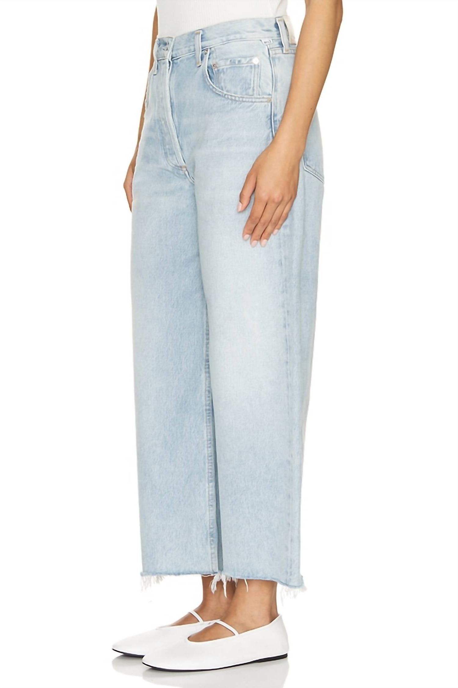 Citizens Of Humanity ayla raw hem crop jeans Freshwater - Picture 3 of 11