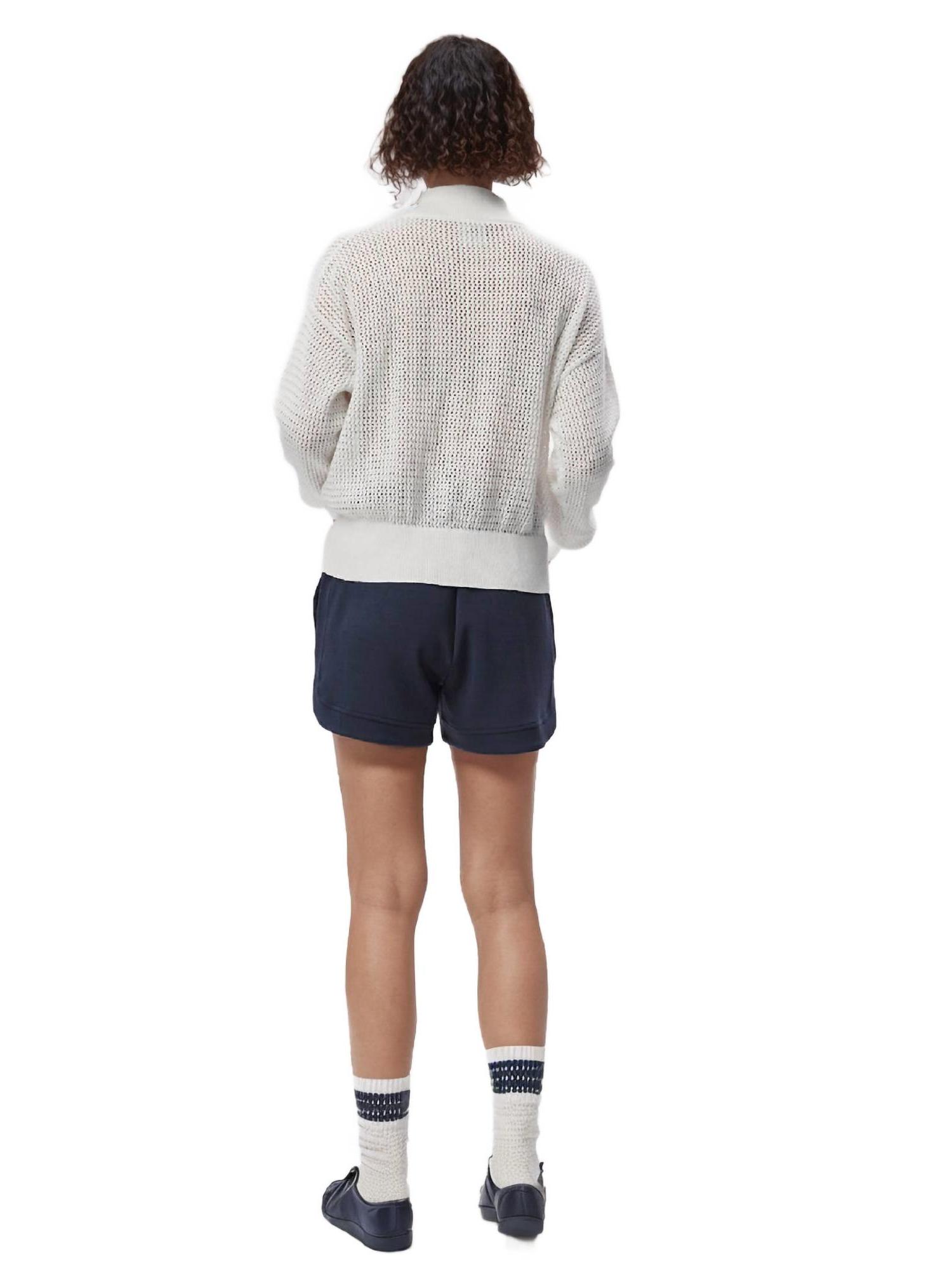 Varley aurora half-zip knit sweater in White - Picture 6 of 6