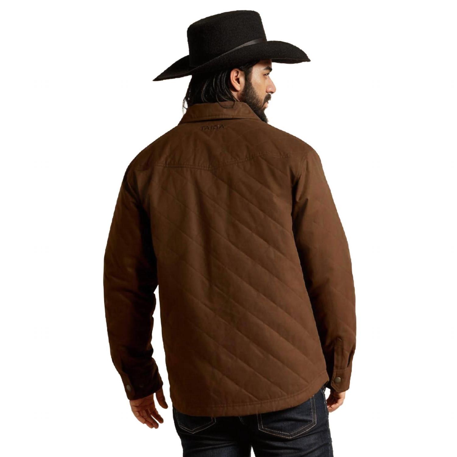 Ariat grizzly shirt jacket in Demitasse - Picture 3 of 11