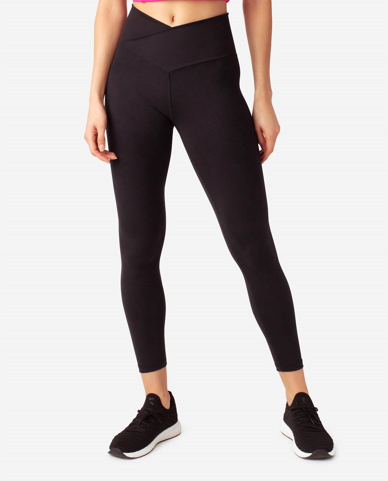 DANSKINレギンス Danskin crossover waist 7/8 leggings BLACK SALT | eBay