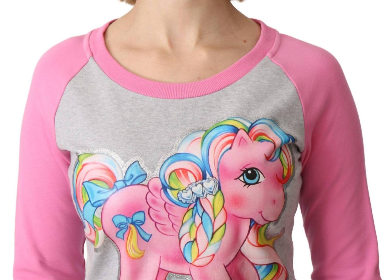Moschino Women's Chic Sweater Dress Gray And Pink Accent - Picture 6 of 21