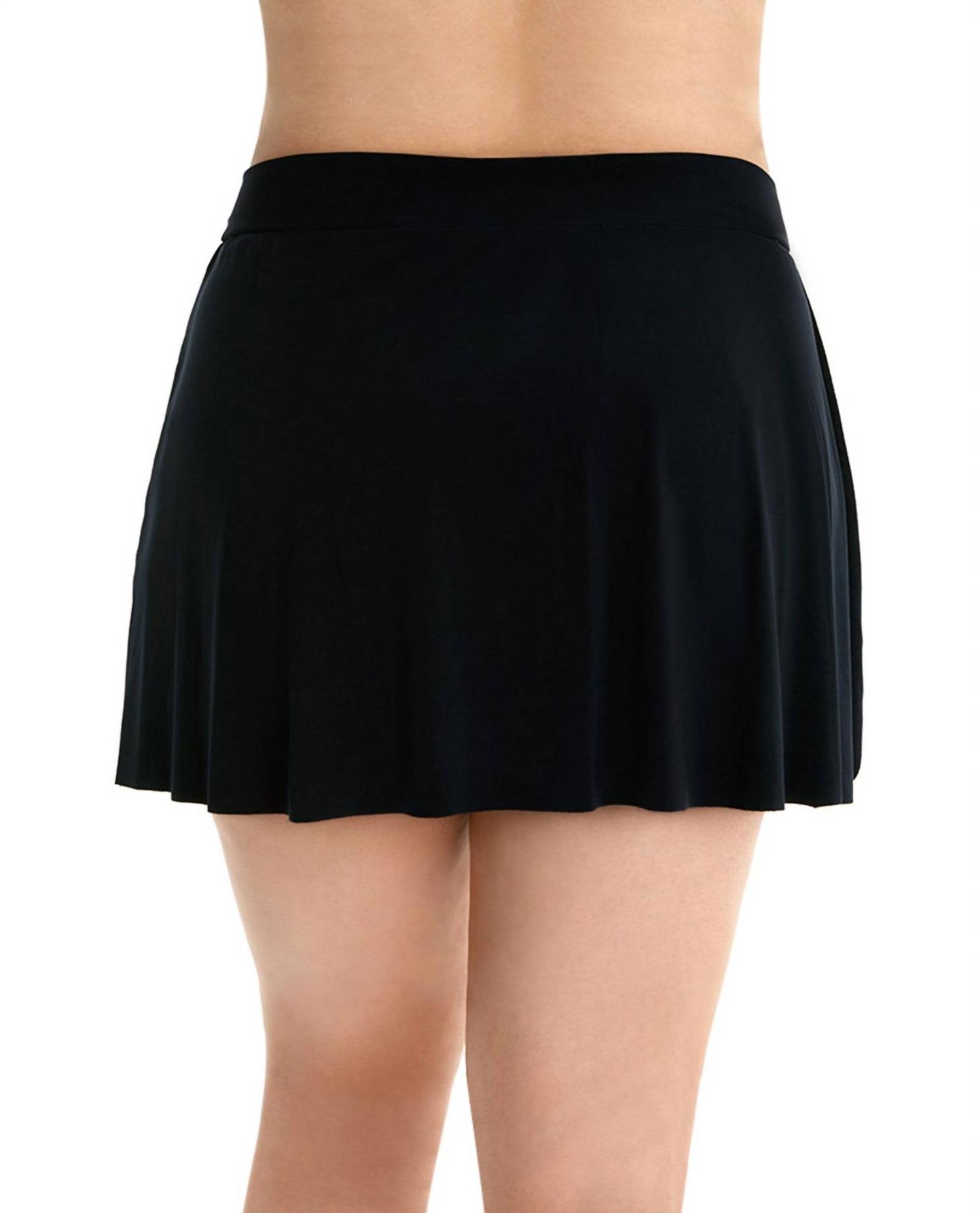 Magicsuit Plus Size Swim Skirt Black - Picture 3 of 17