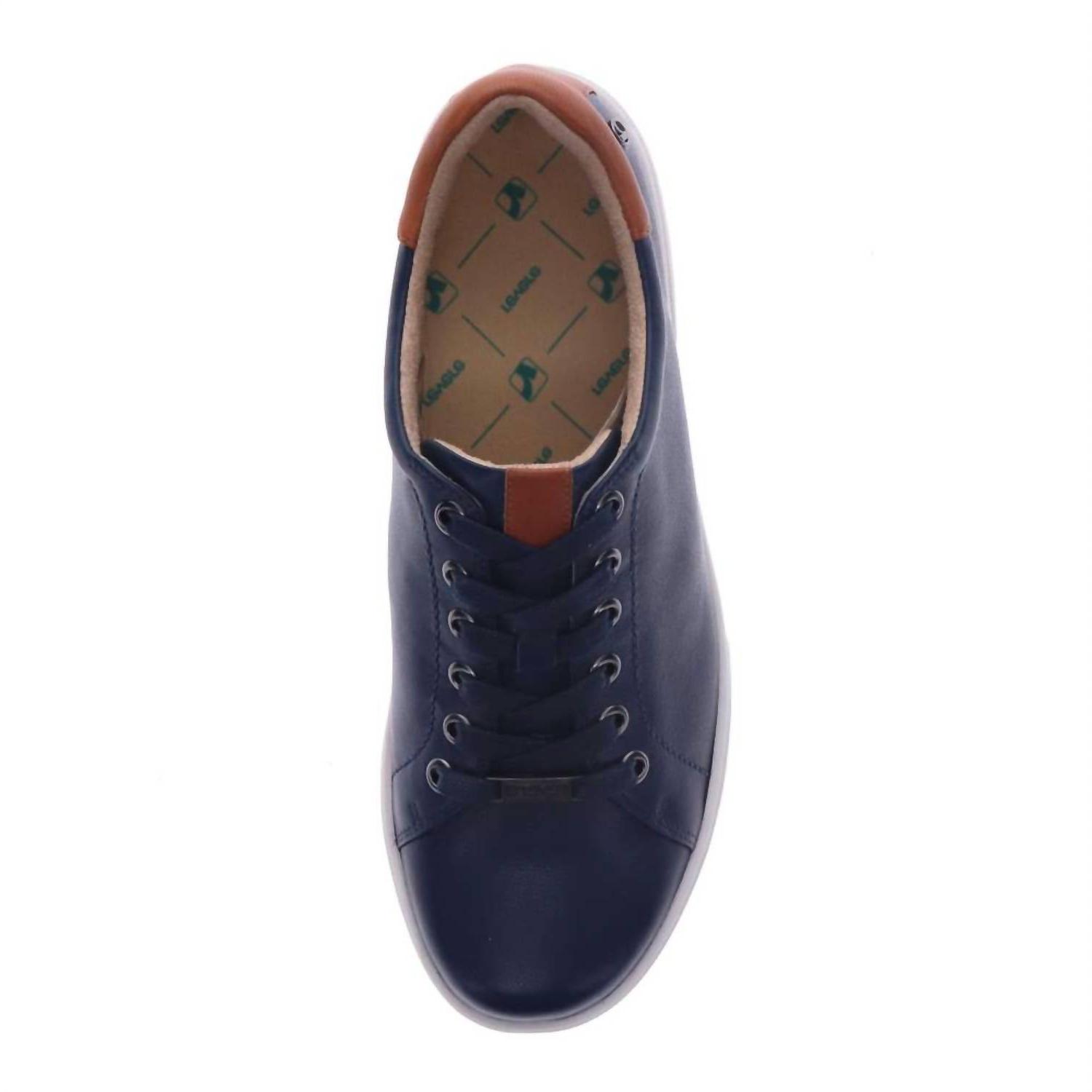 Revere Sneaker casual donna Limoges blu francese/cognac - Foto 5 di 21