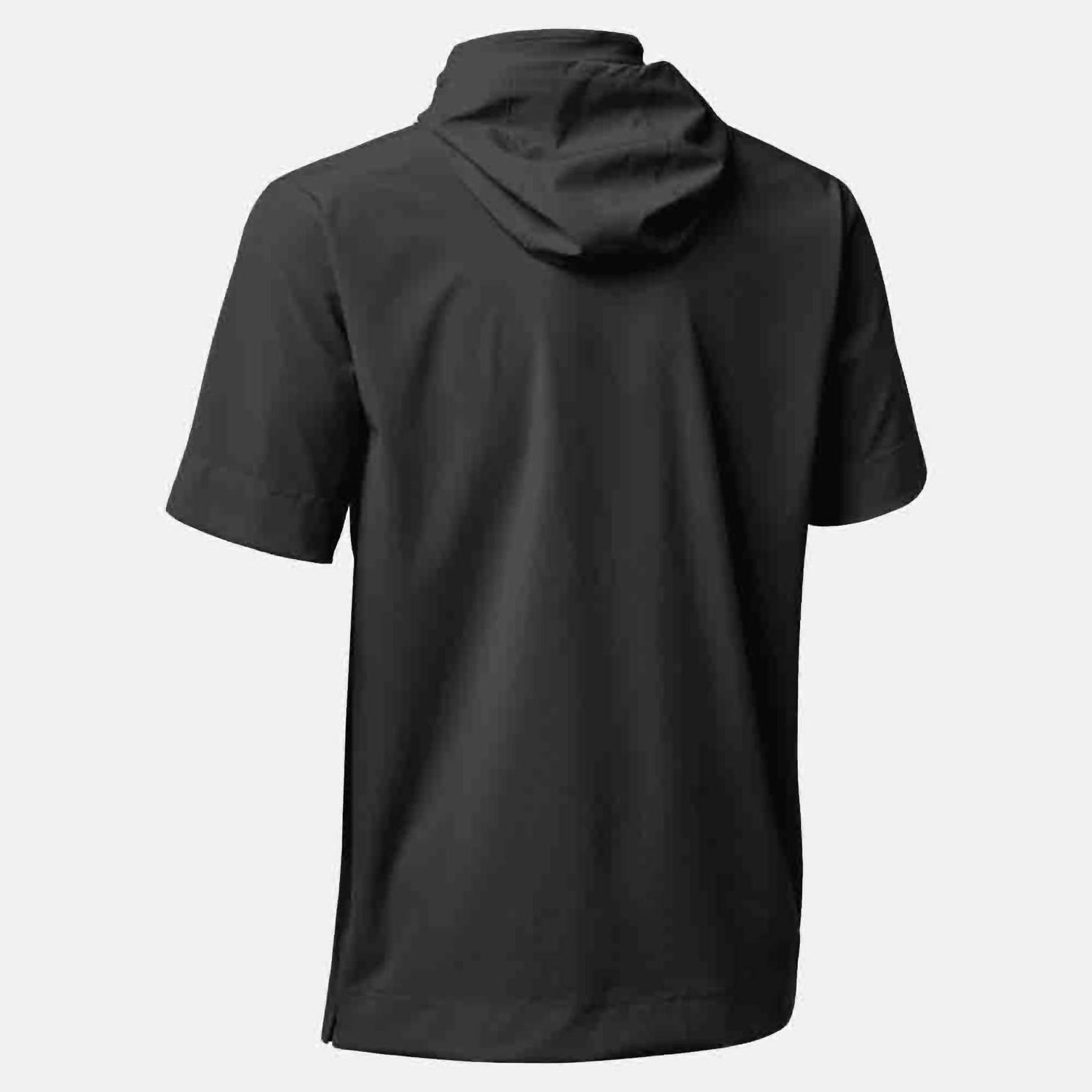 Nike Men's Short-Sleeve Lightweight Coaches Jacket Black/white/white