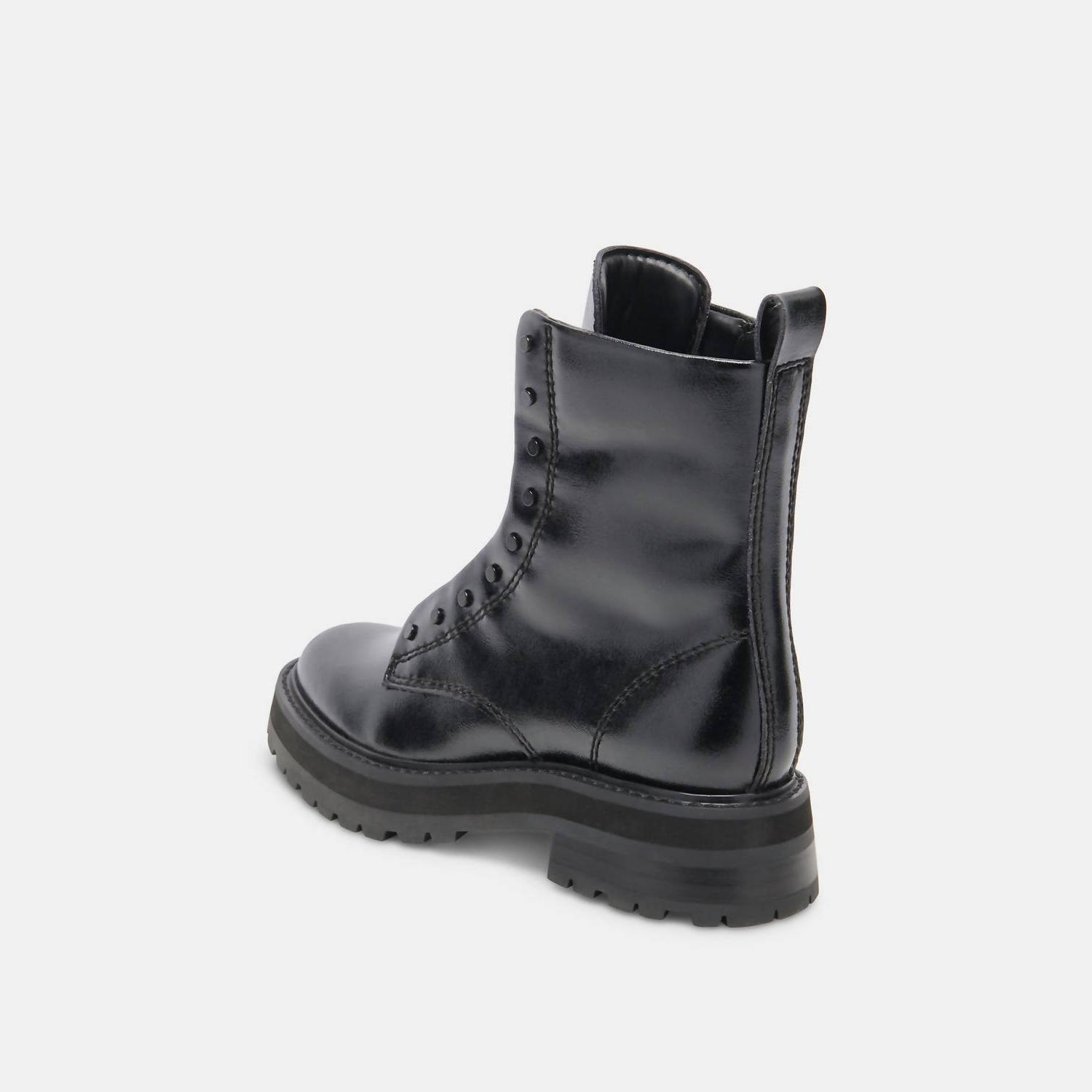 Dolce Vita Women's Ranier Crinkle Patent Boot Midnight - Picture 3 of 26