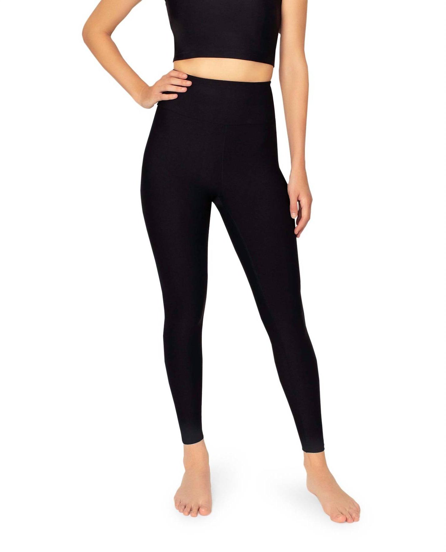 Nicole Miller High Rise Leggings Jet Black