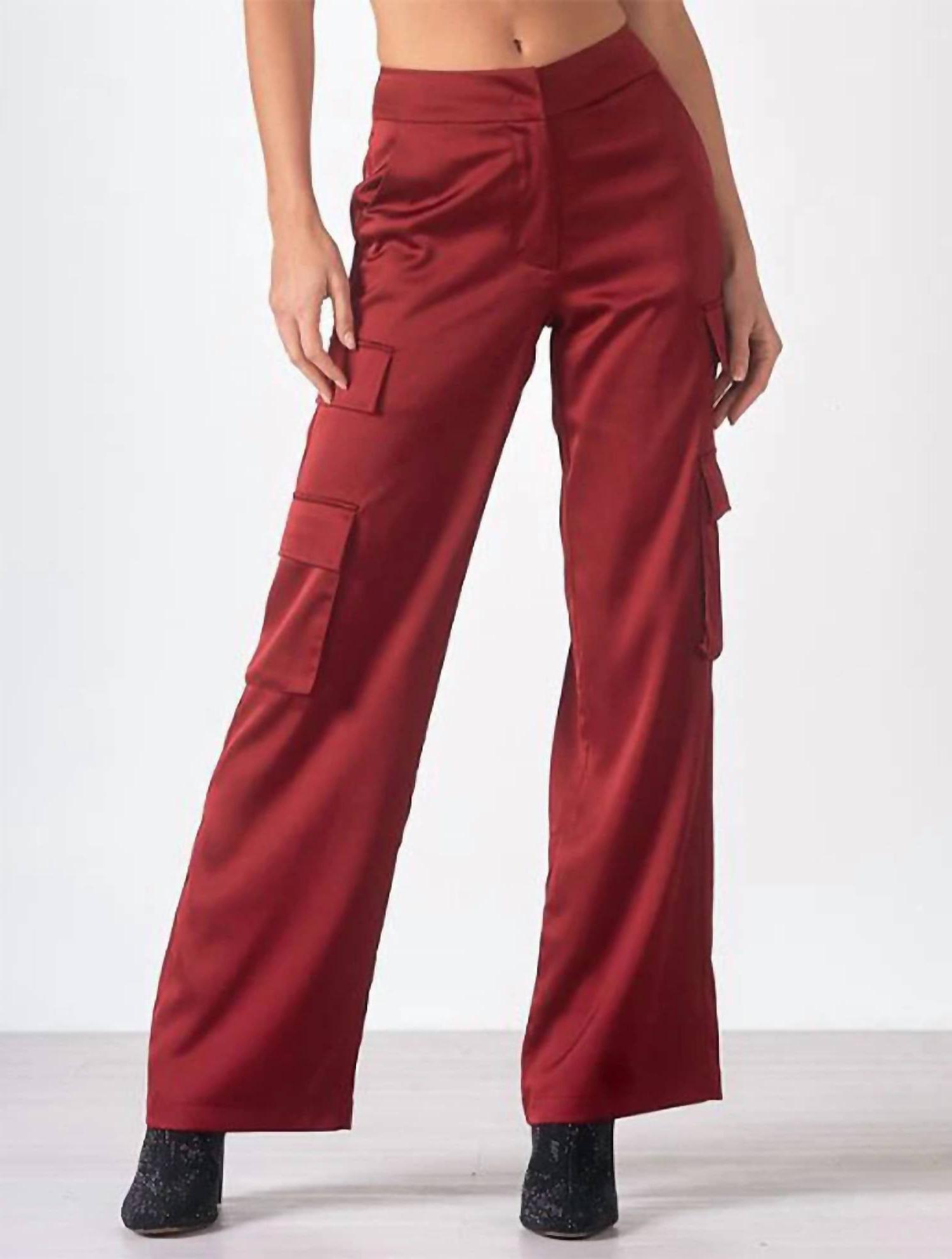 Elan nora amber pants Maroon - Picture 2 of 9