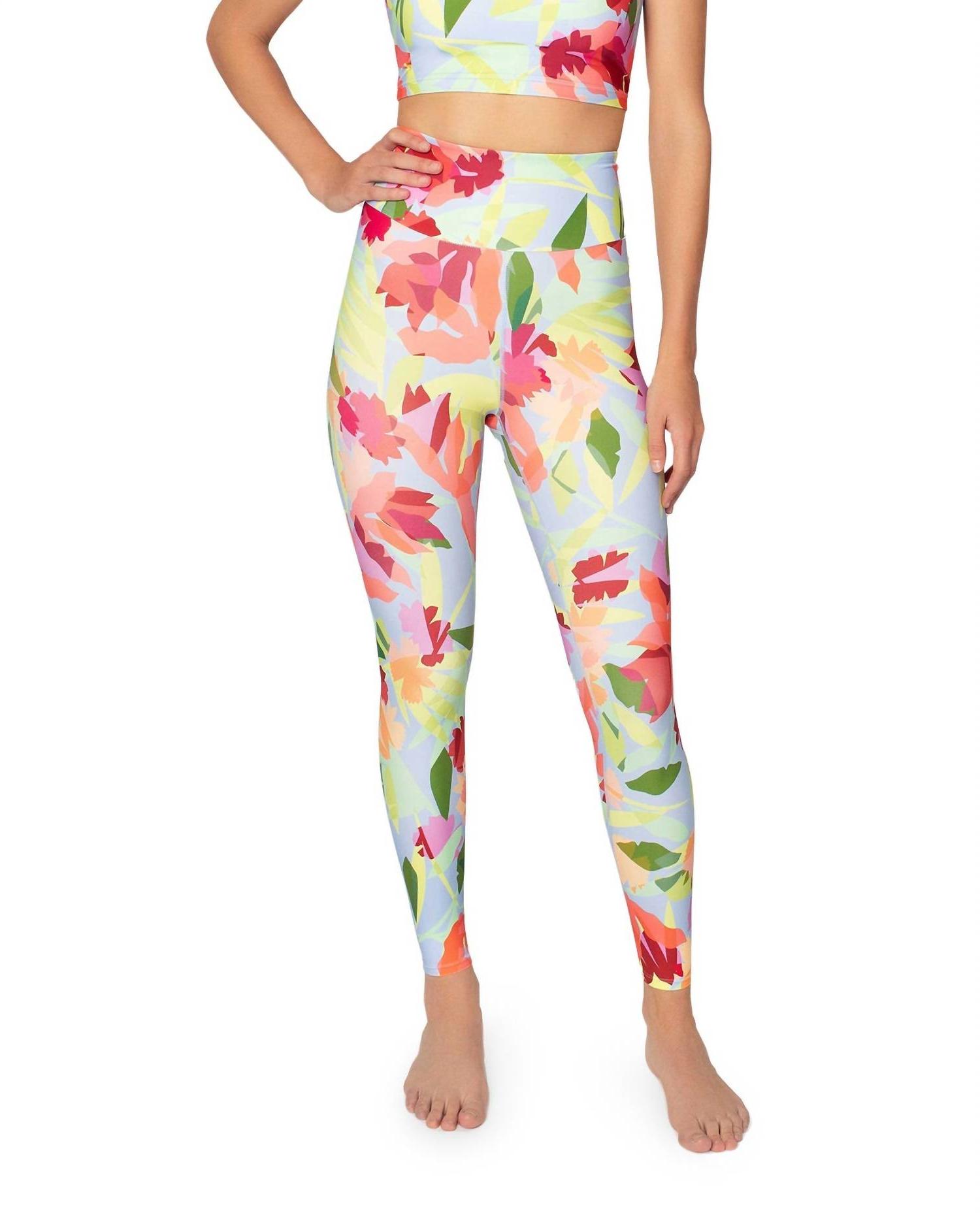 Nicole Miller High Rise Leggings Oasis Light Blue