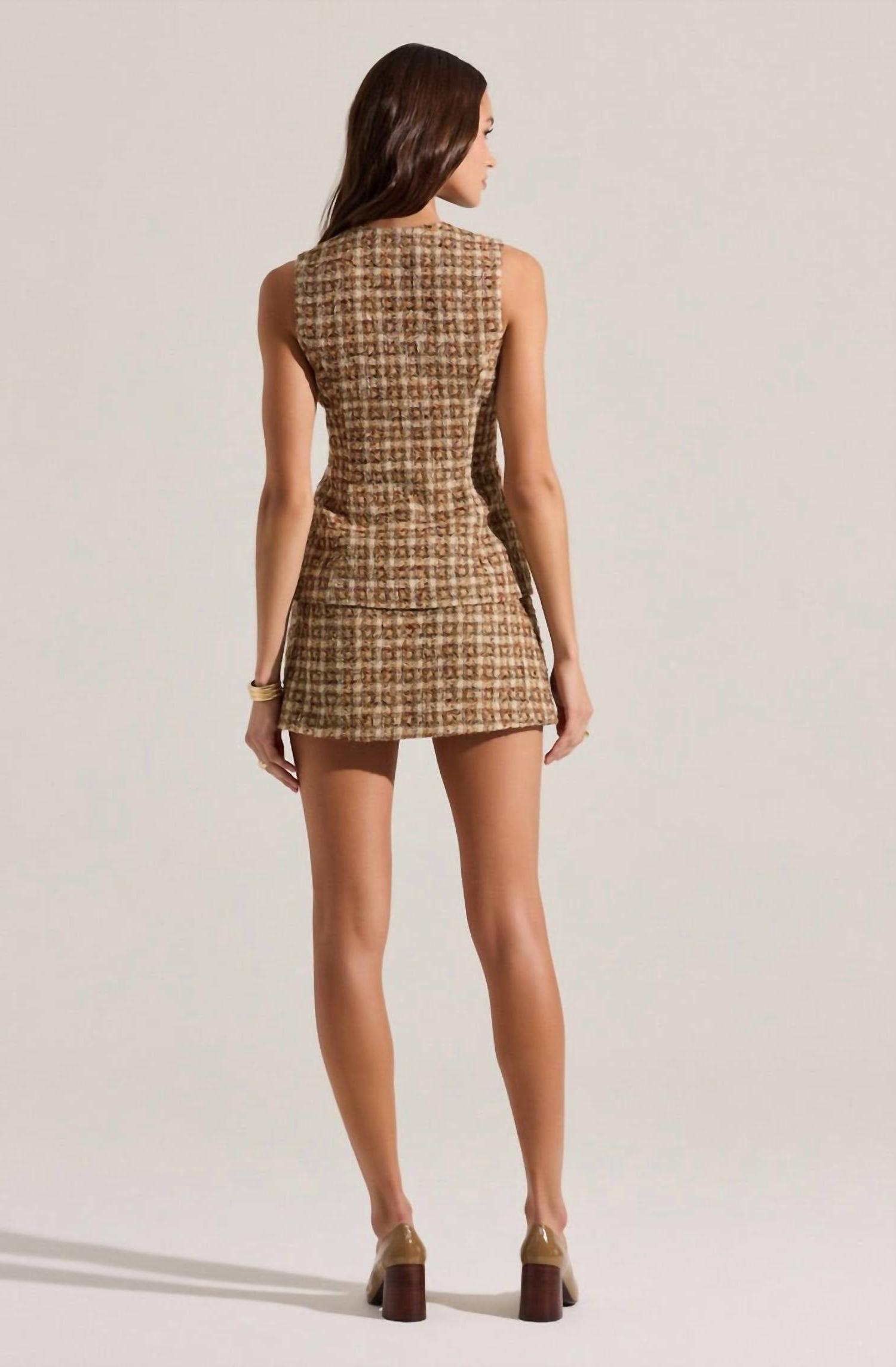 Astr Women's Dilone Dress Brown - Picture 3 of 11