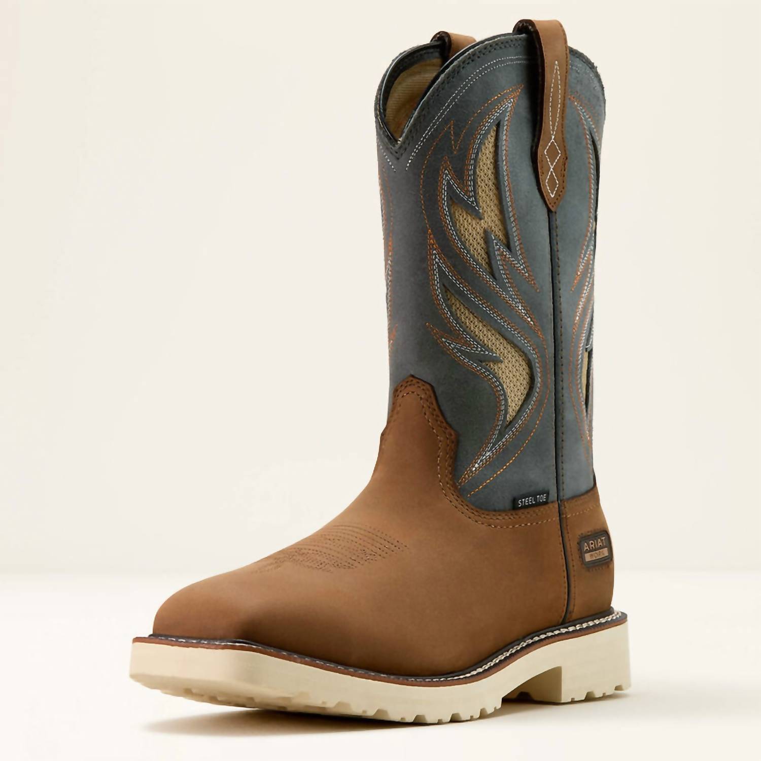 's Activator Venttek Steel Toe Work Boots Alamo Brown | Stone Grey