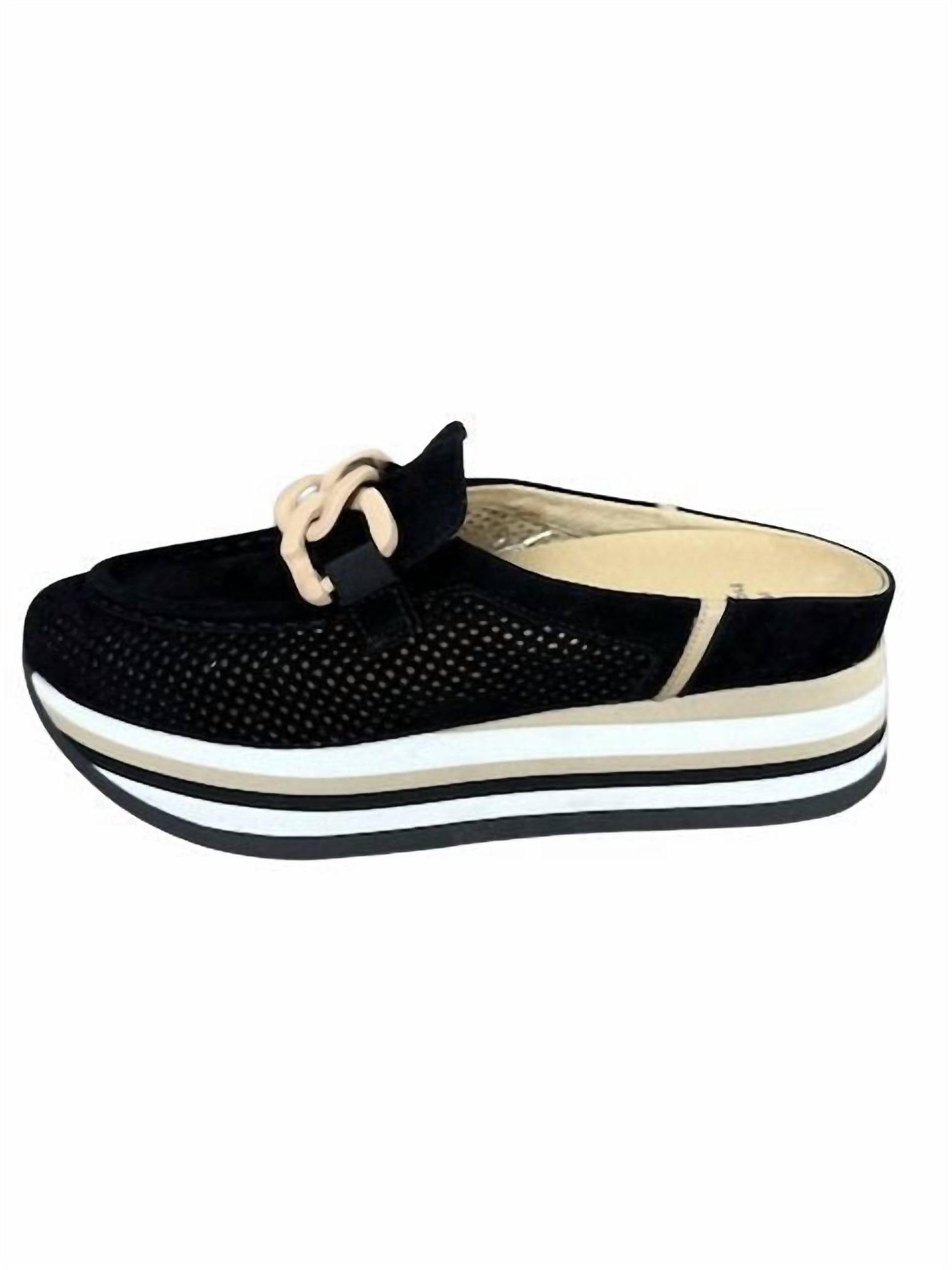Softwaves Women's Carlisa Loafers Black Camel