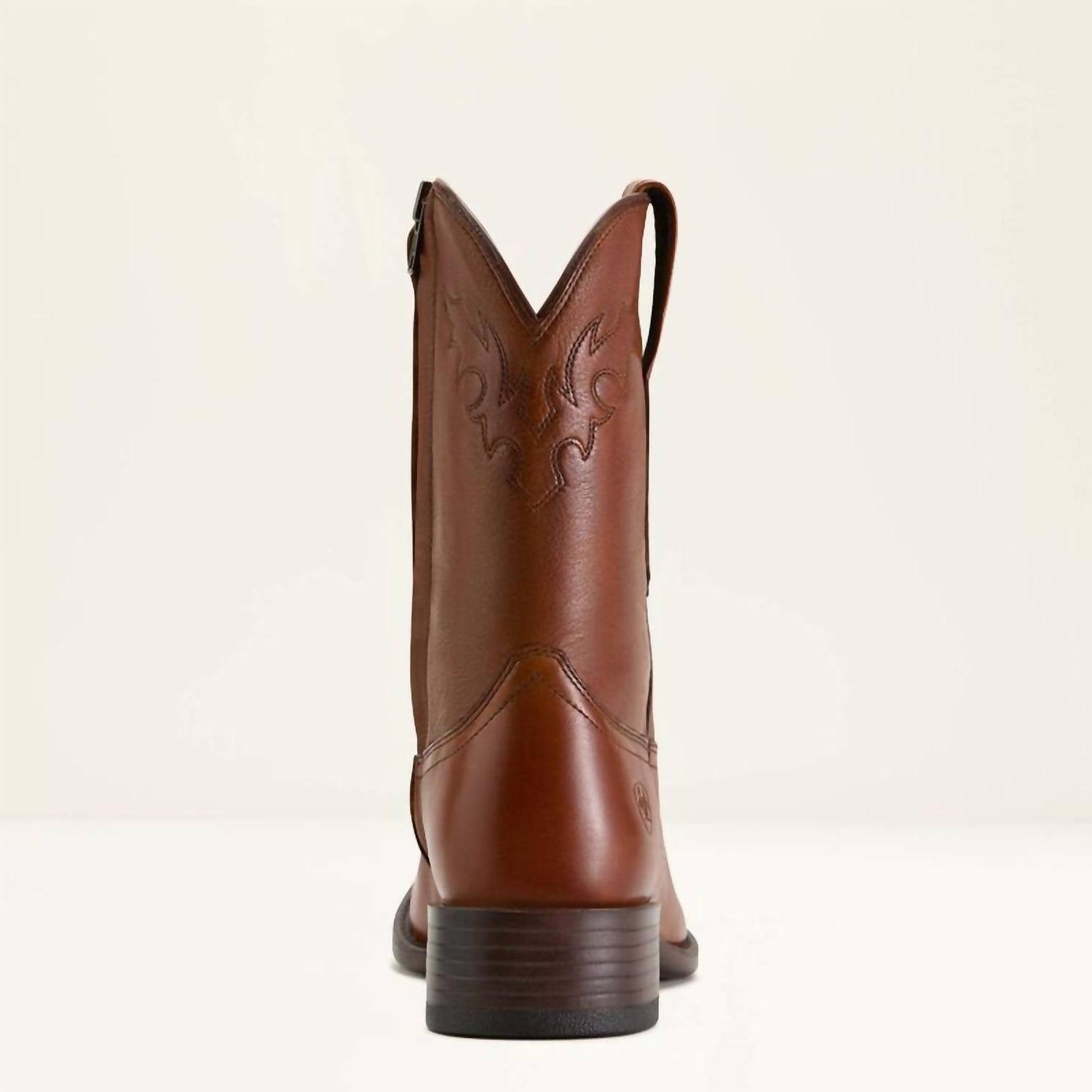 Ariat Men's Sonoro Roper Toe Western Boot Brown