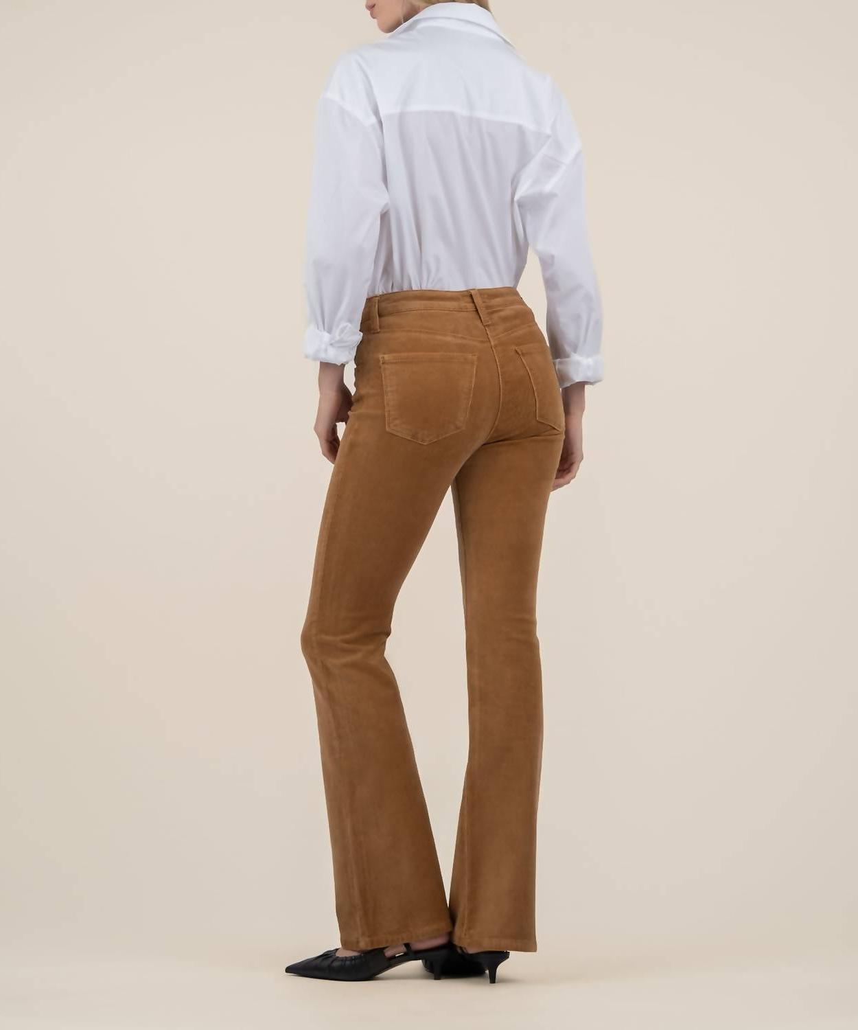 Kut From The Kloth ana corduroy high rise flare Camel - Picture 4 of 11