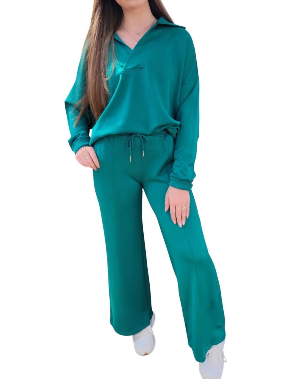 Umgee Brunch Soft Knit Set Lagoon - Picture 2 of 5