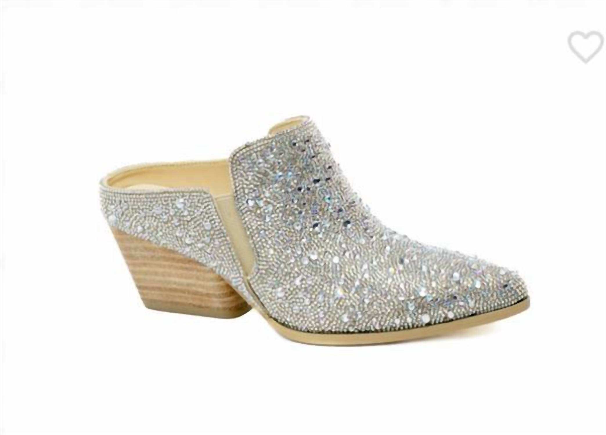 Corkys Footwear Women’s Hello Darlin Mule Clear Glitter