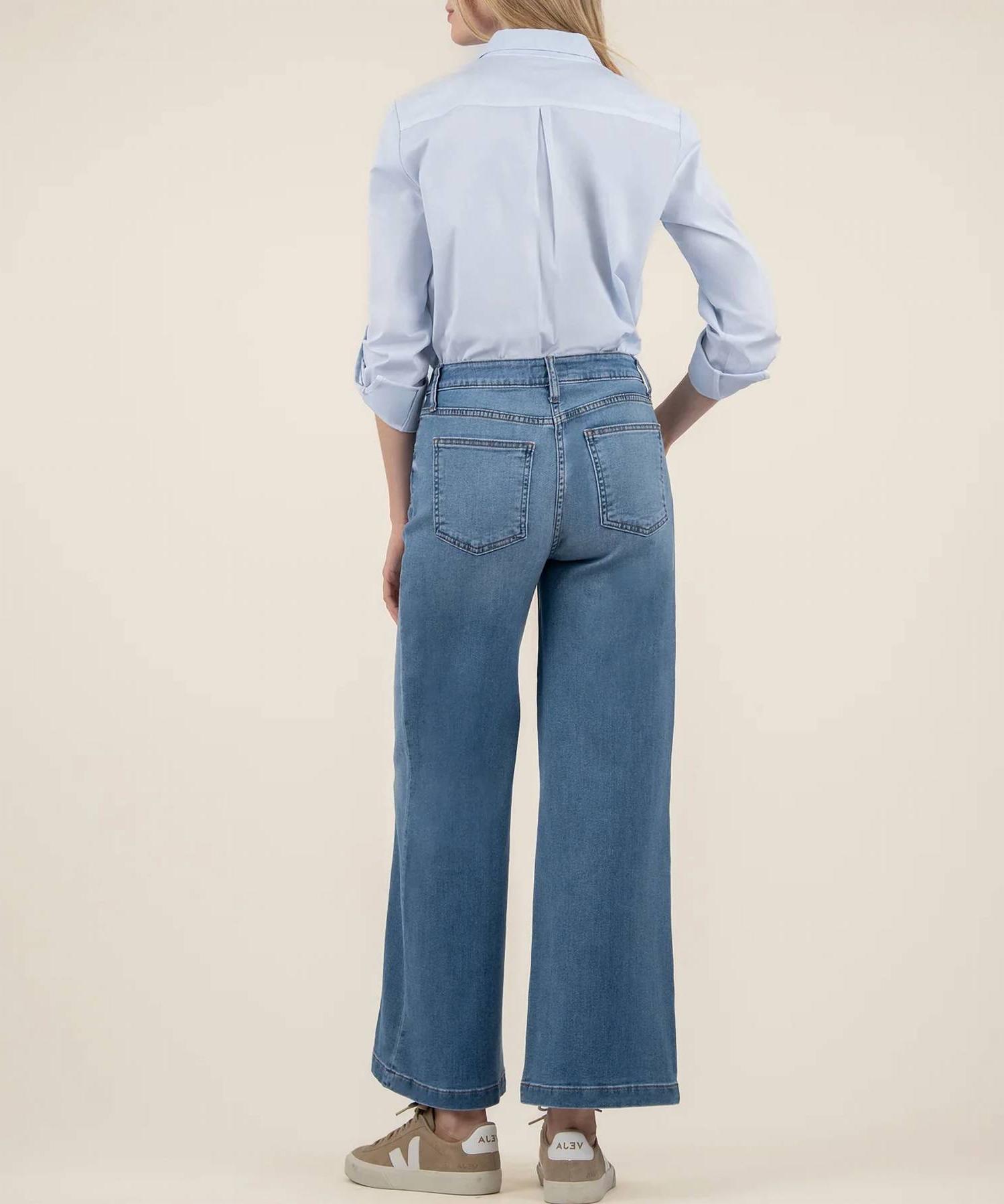 Kut From The Kloth meg high rise wide leg jeans Lightening - Picture 3 of 11