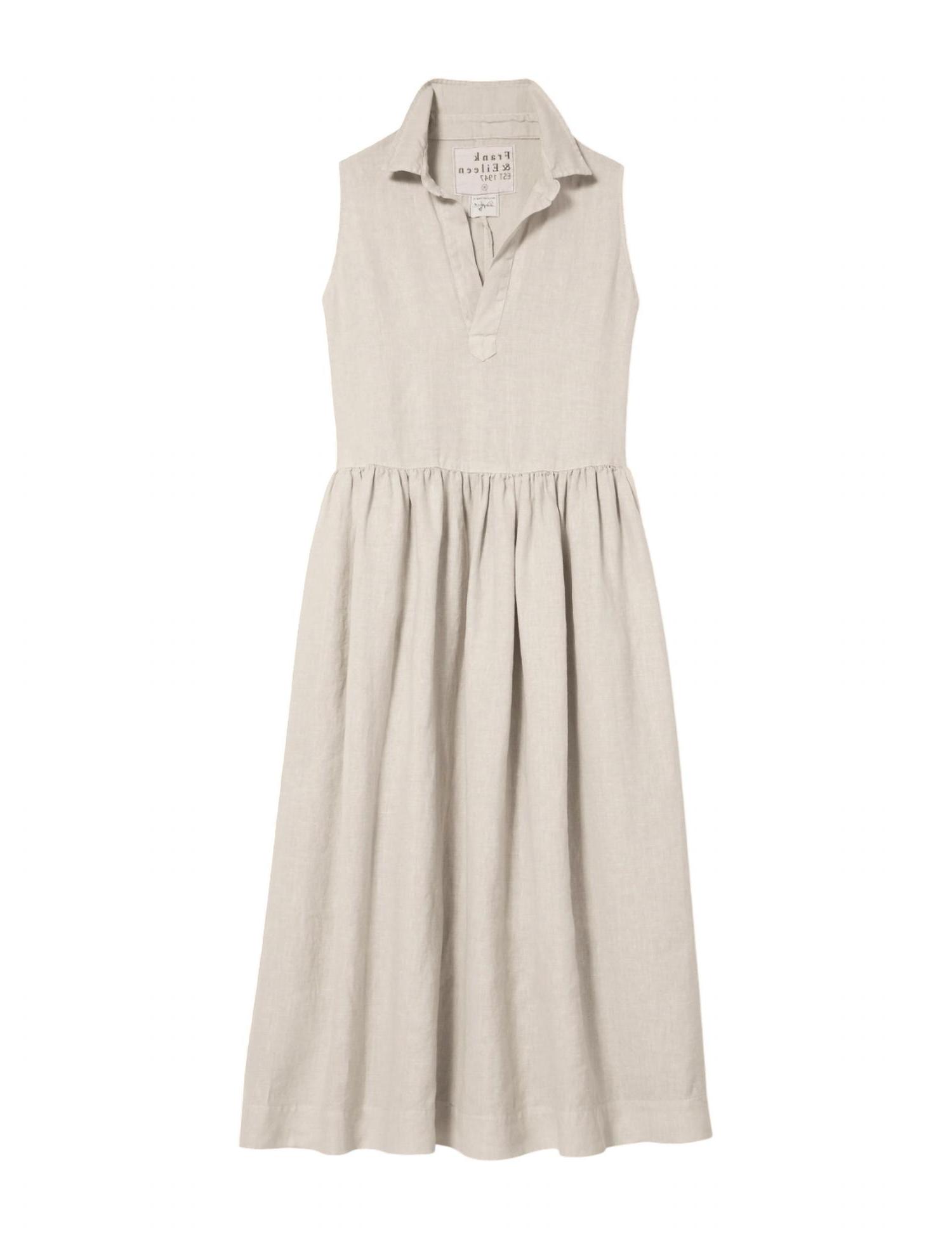 Frank & Eileen Daphne Sleeveless Popover Dress Sand - Picture 6 of 11