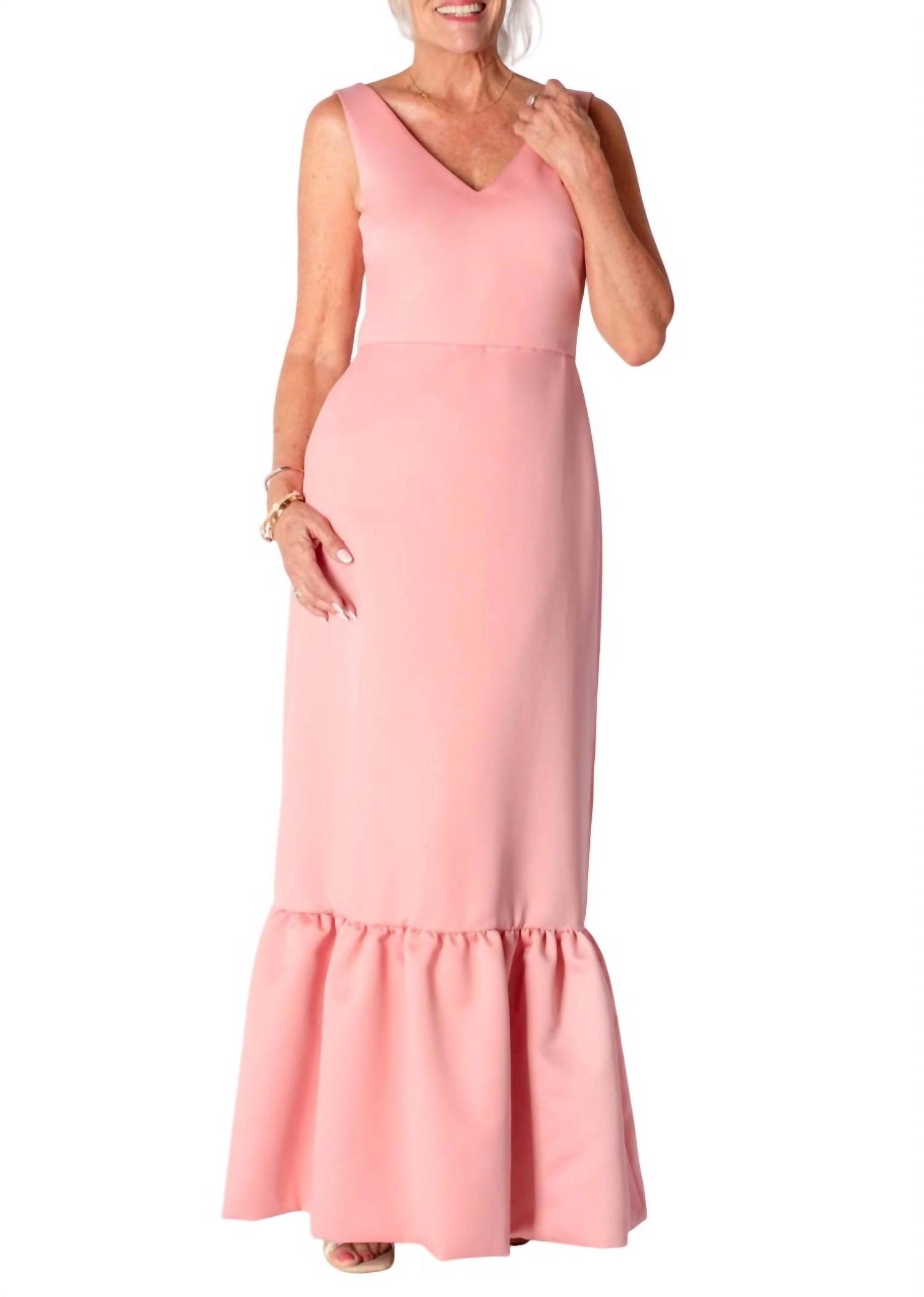 Camilyn Beth Venus Satin Gown Dusty Pink - Picture 2 of 16