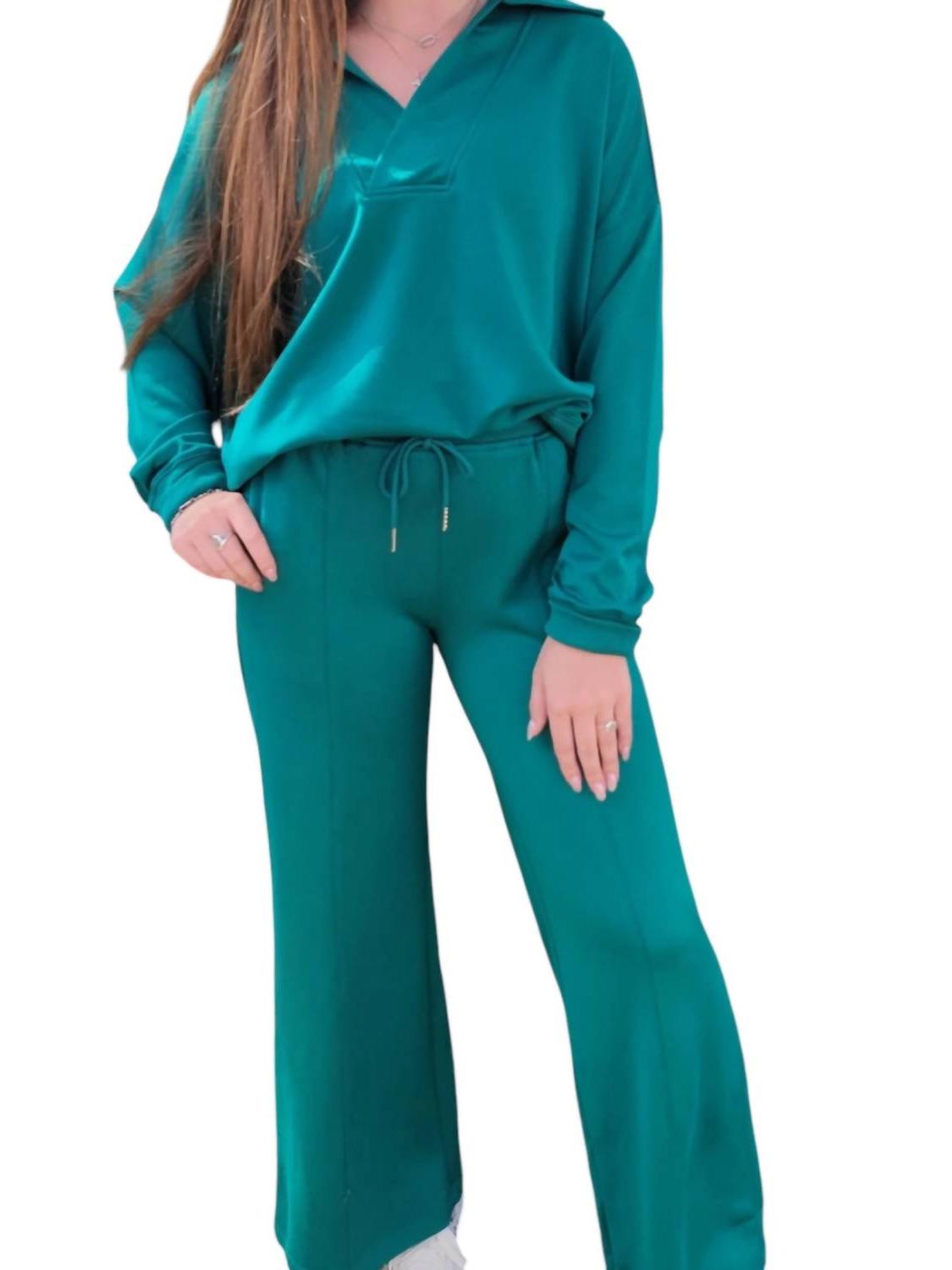 Umgee Brunch Soft Knit Set Lagoon - Picture 3 of 5