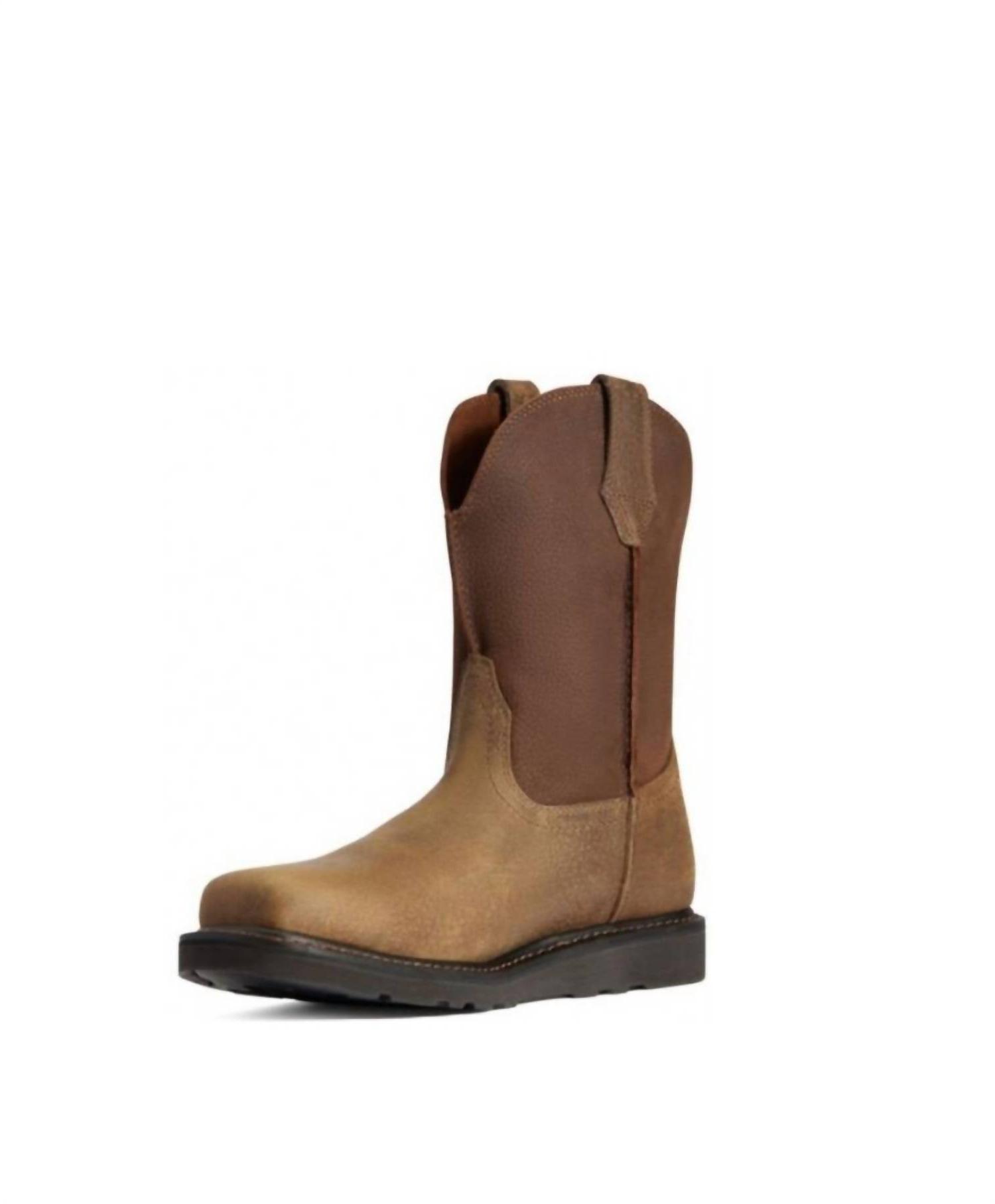 Rambler Wedge Steel Toe Work Boot Earth Brown
