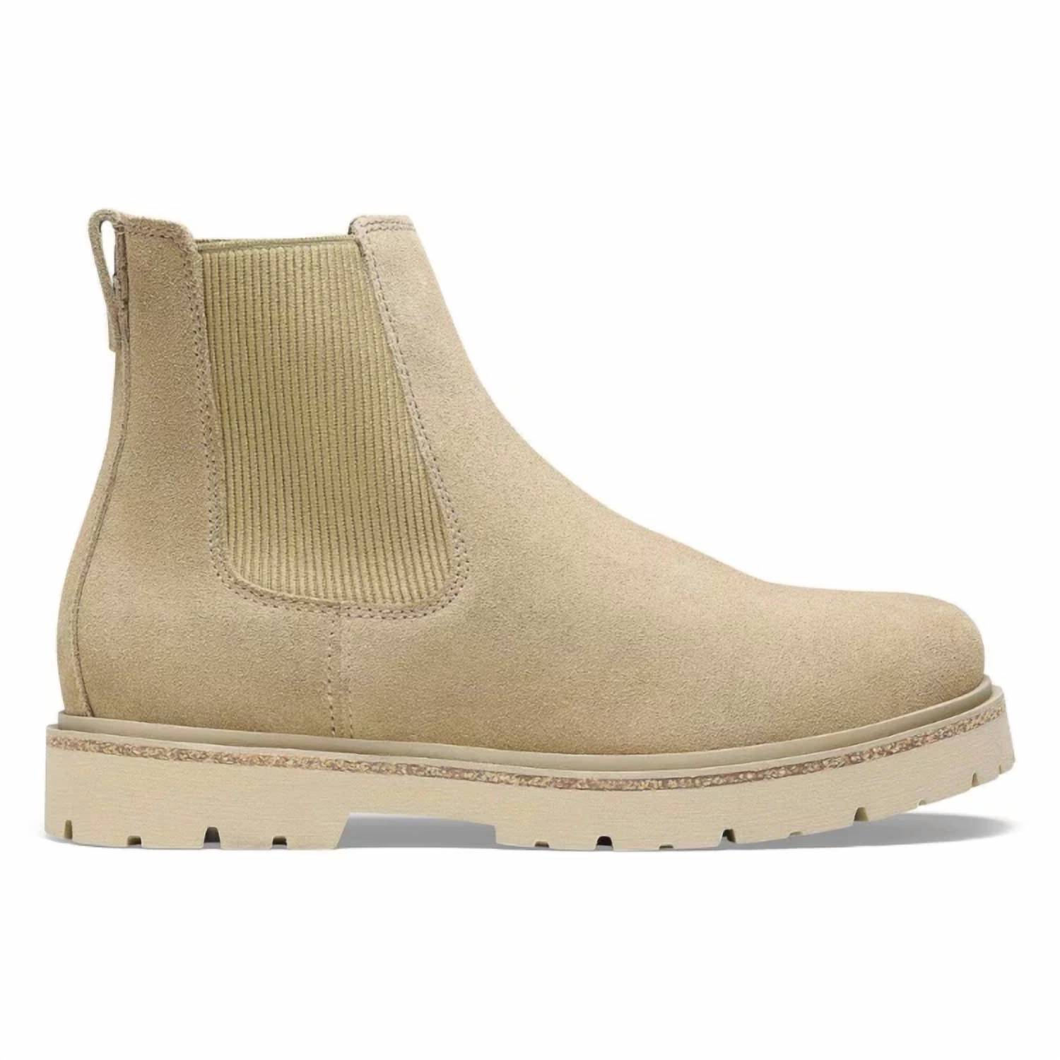 Birkenstock Women's Highwood Slip On Suede Leather Boot Taupe