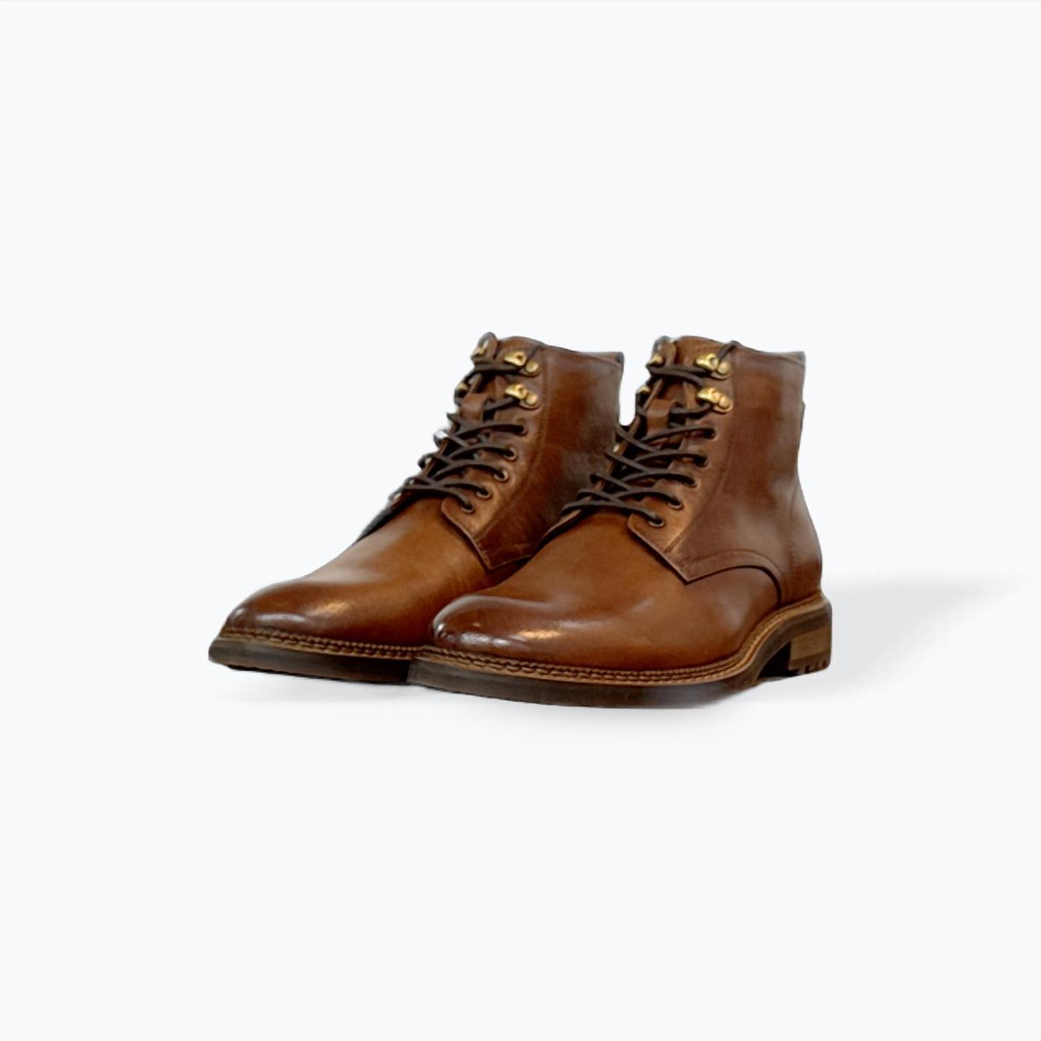's Noby Leather Lace Up Boot Tan