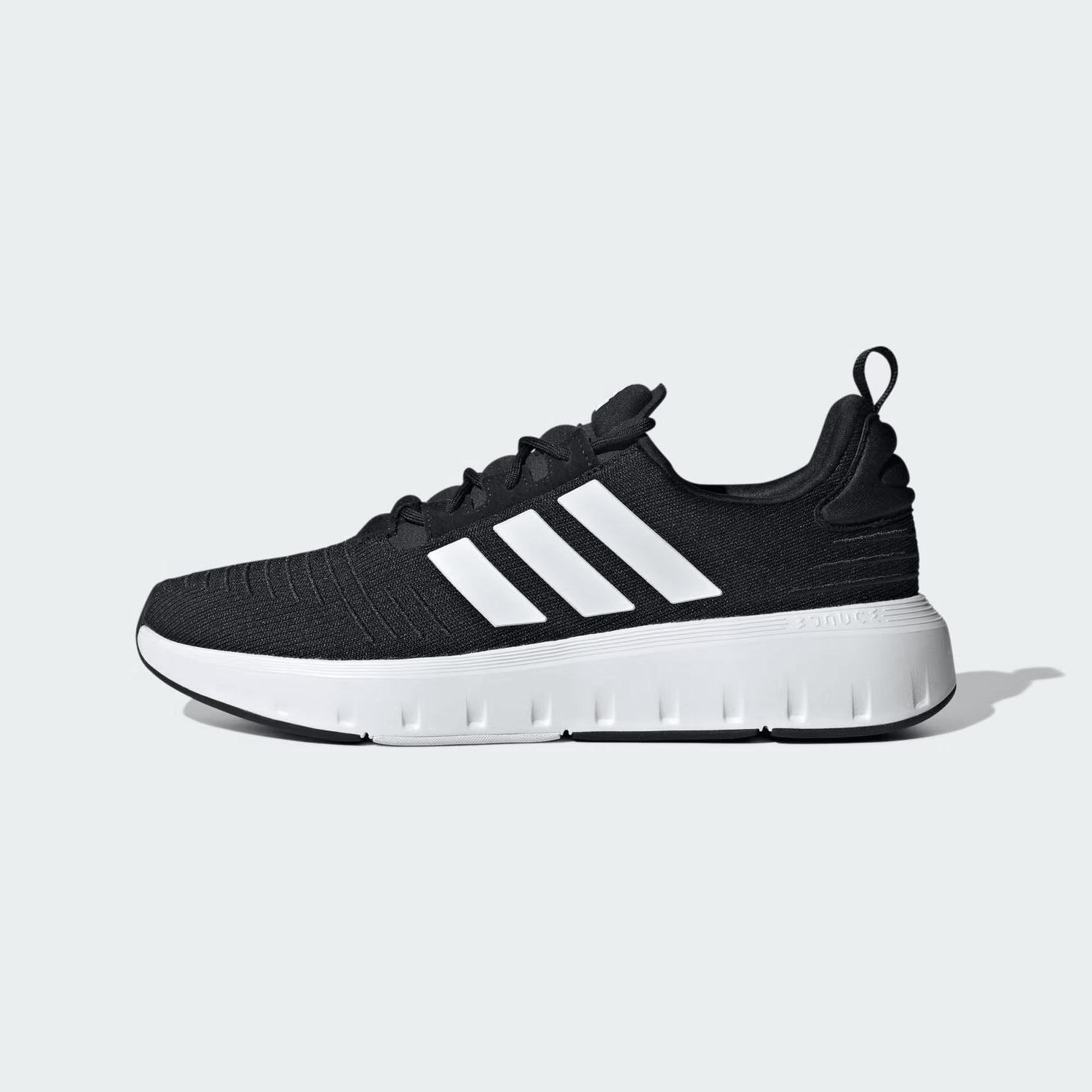 Adidas men's swift run 23 running shoe Core Black/White/White - Picture 2 of 13