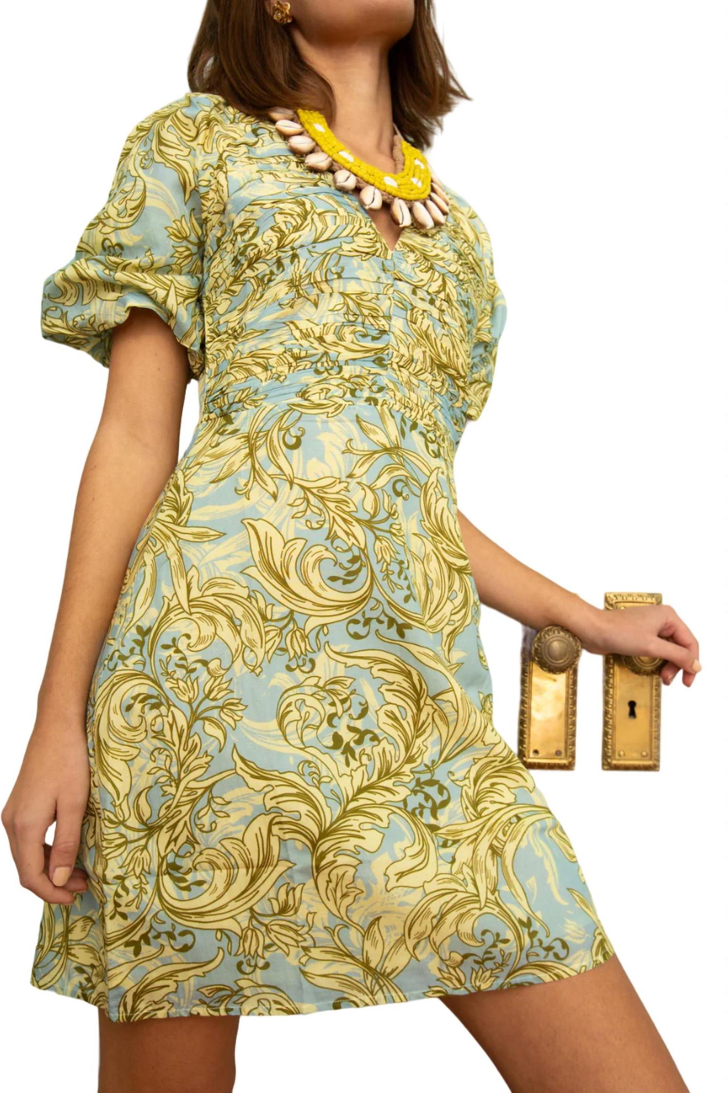 Anna Cate Britt Dress Green Mosaic - Bild 3 von 11
