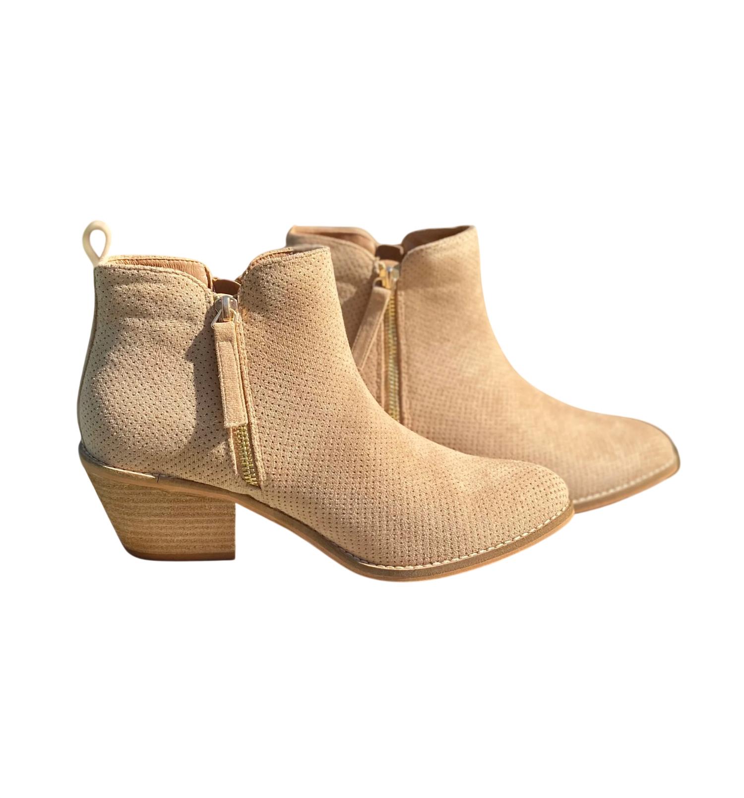 Corkys Footwear Women’s Spooktacular Bootie Sand Suede