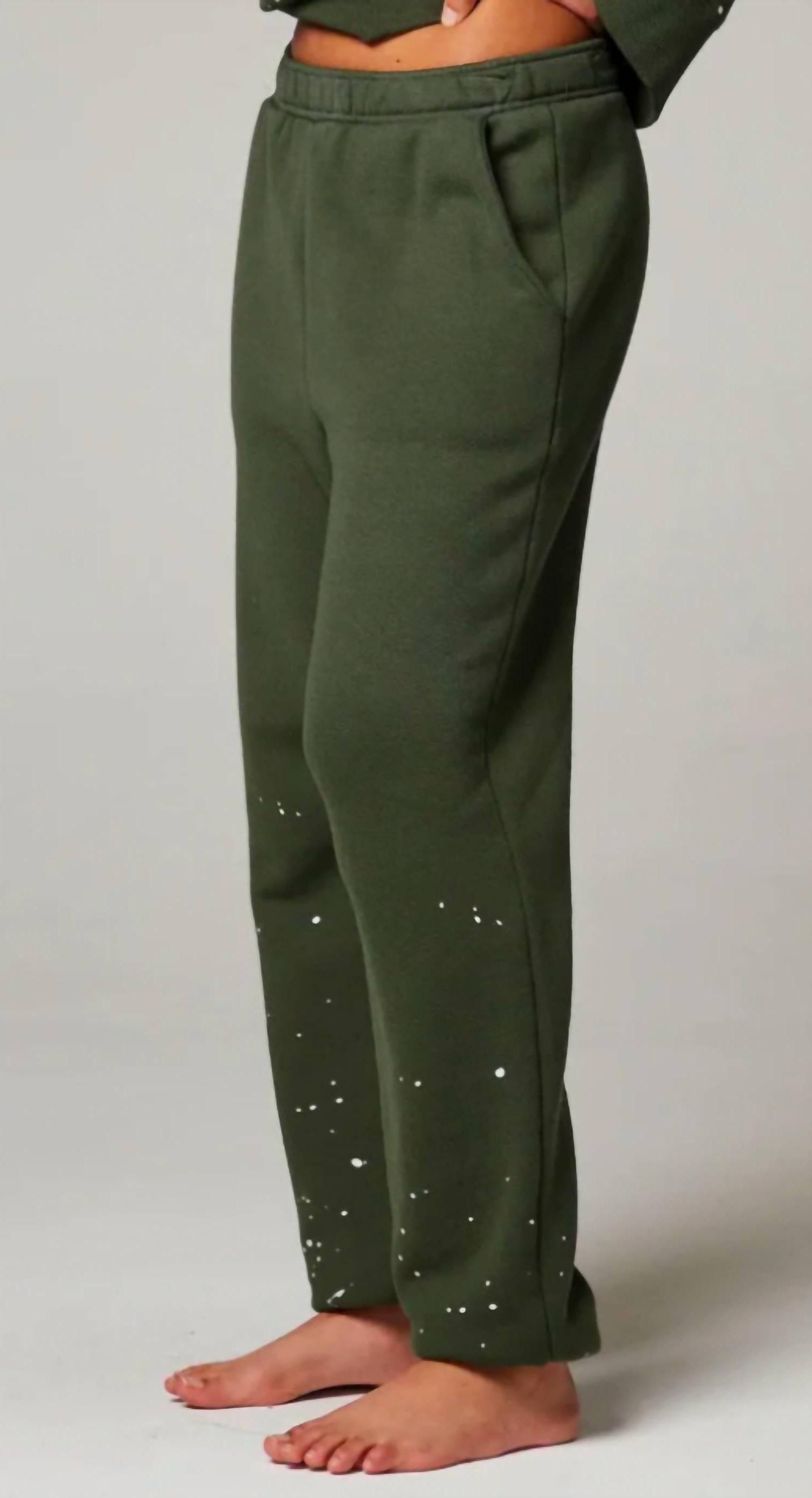 Chaser ombré sweatpants splatter paint FOREST NIGHT - Picture 3 of 11