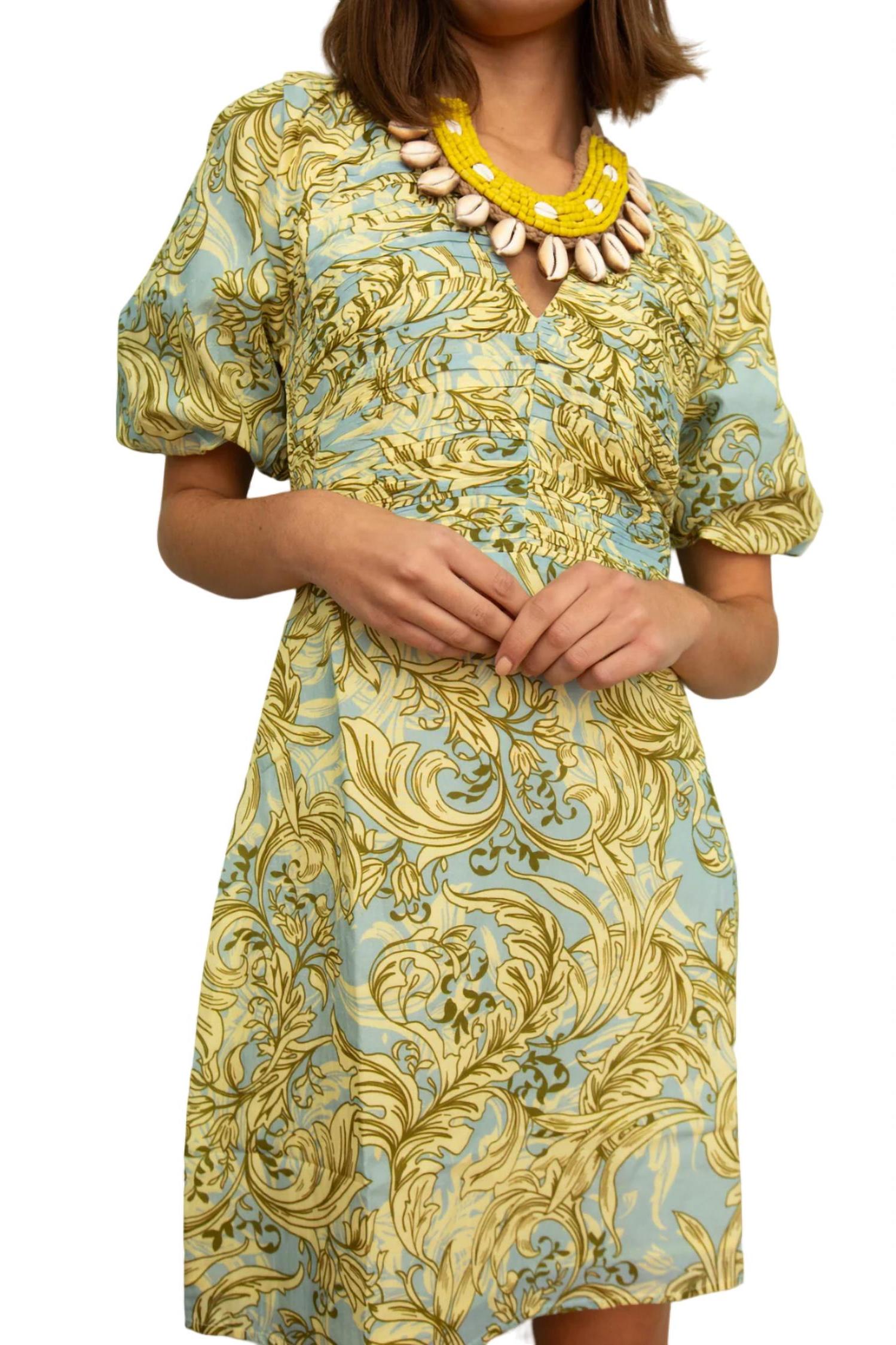 Anna Cate Britt Dress Green Mosaic - Bild 2 von 11