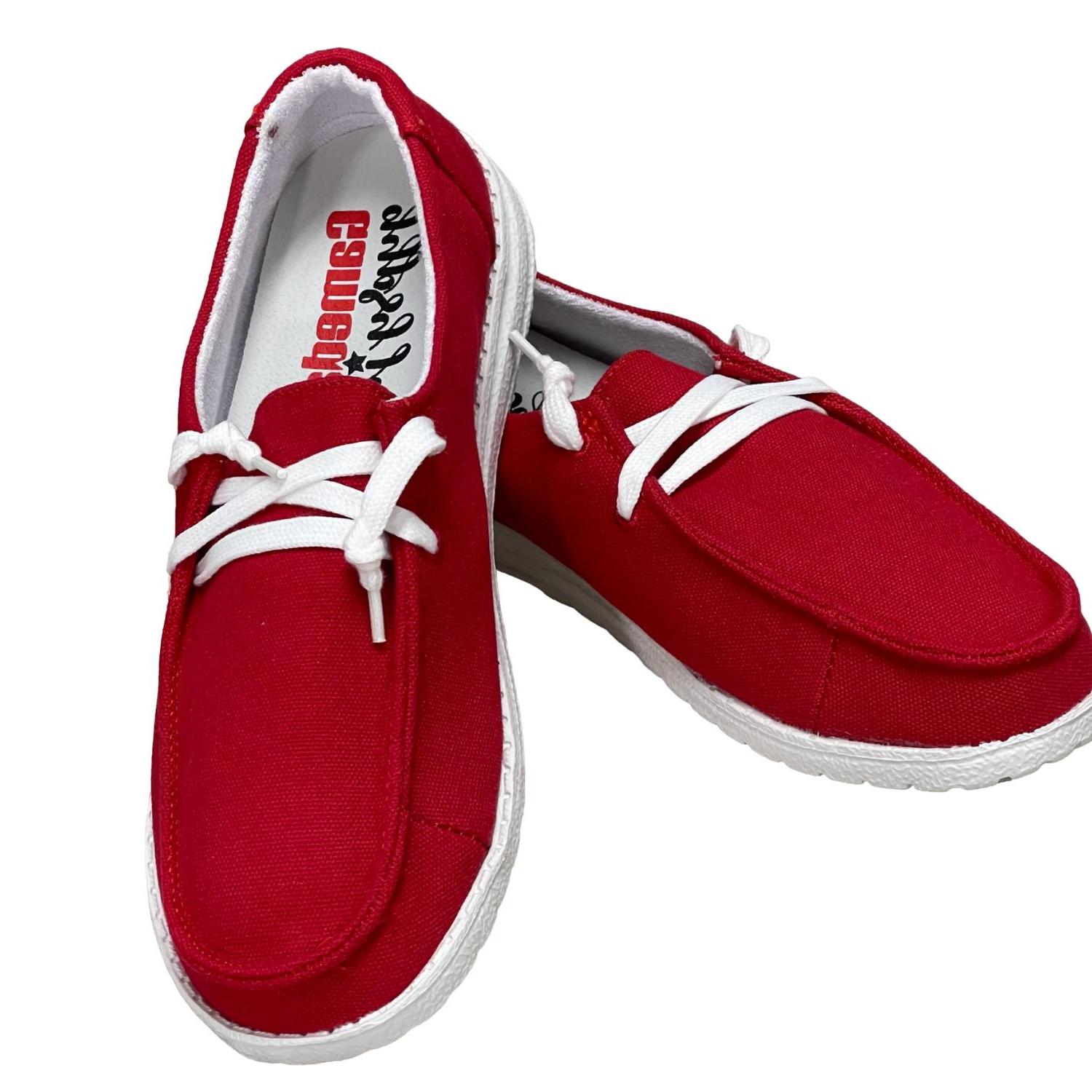 Gypsy Jazz women's game day sneakers Red - Picture 3 of 9