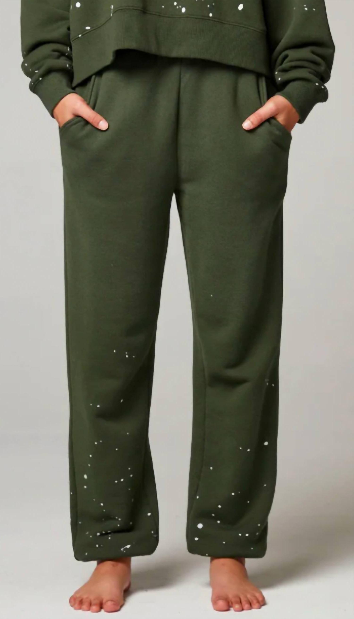 Chaser ombré sweatpants splatter paint FOREST NIGHT - Picture 2 of 11