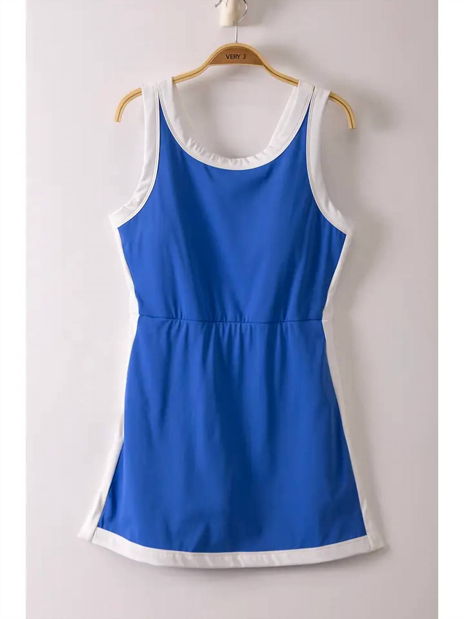 Very J Women’s Match Point Mini Dress Blue