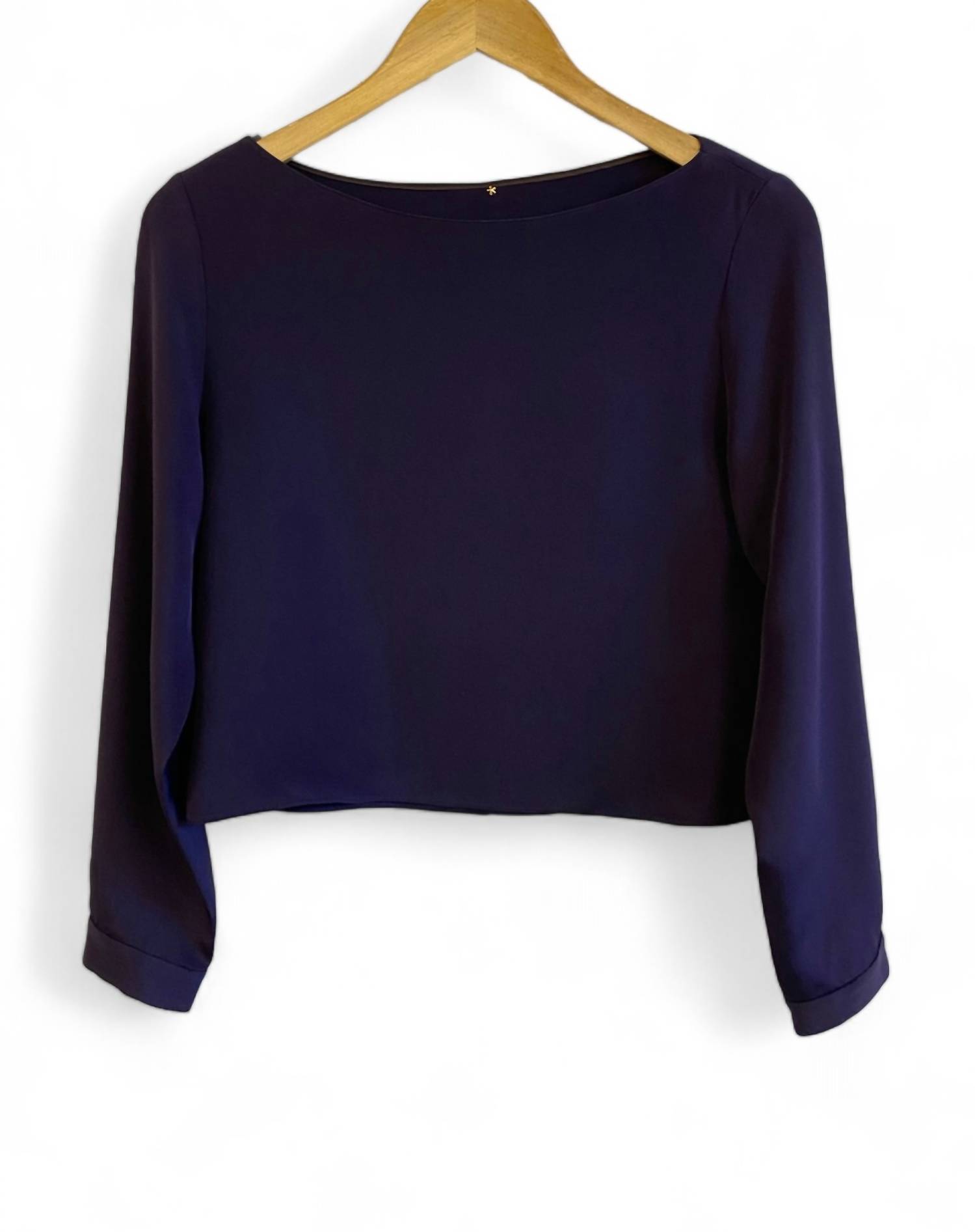 Pre-owned Peter Cohen Women's Tea Blouse In Purple