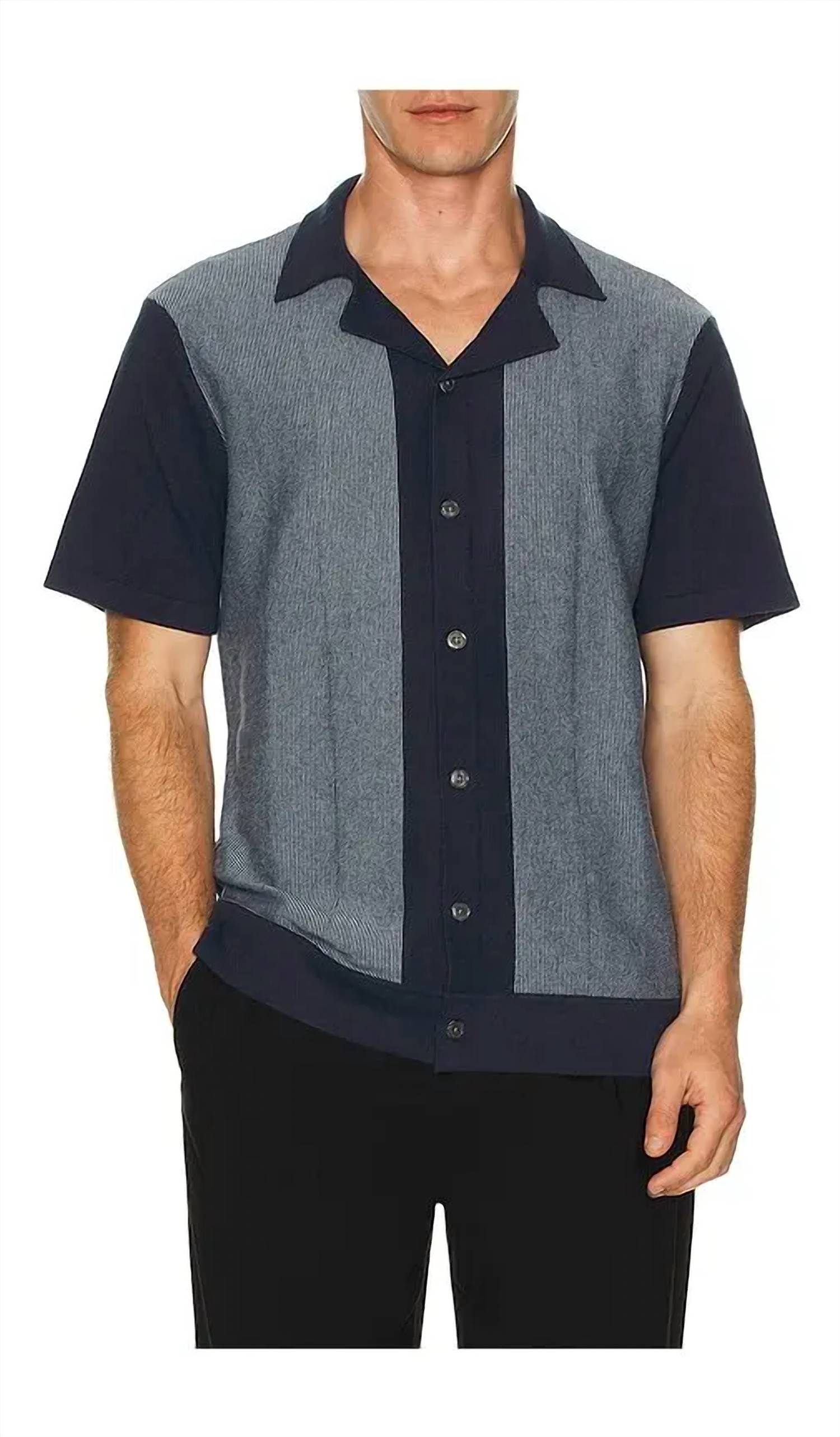 Rails Silas Shirt Navy Lagoon Stripe
