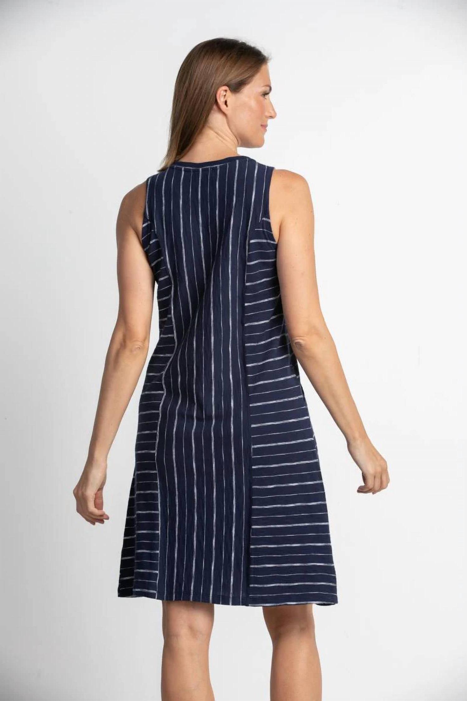 Habitat Vineyard Striped Tank Dress Navy - Picture 4 of 13