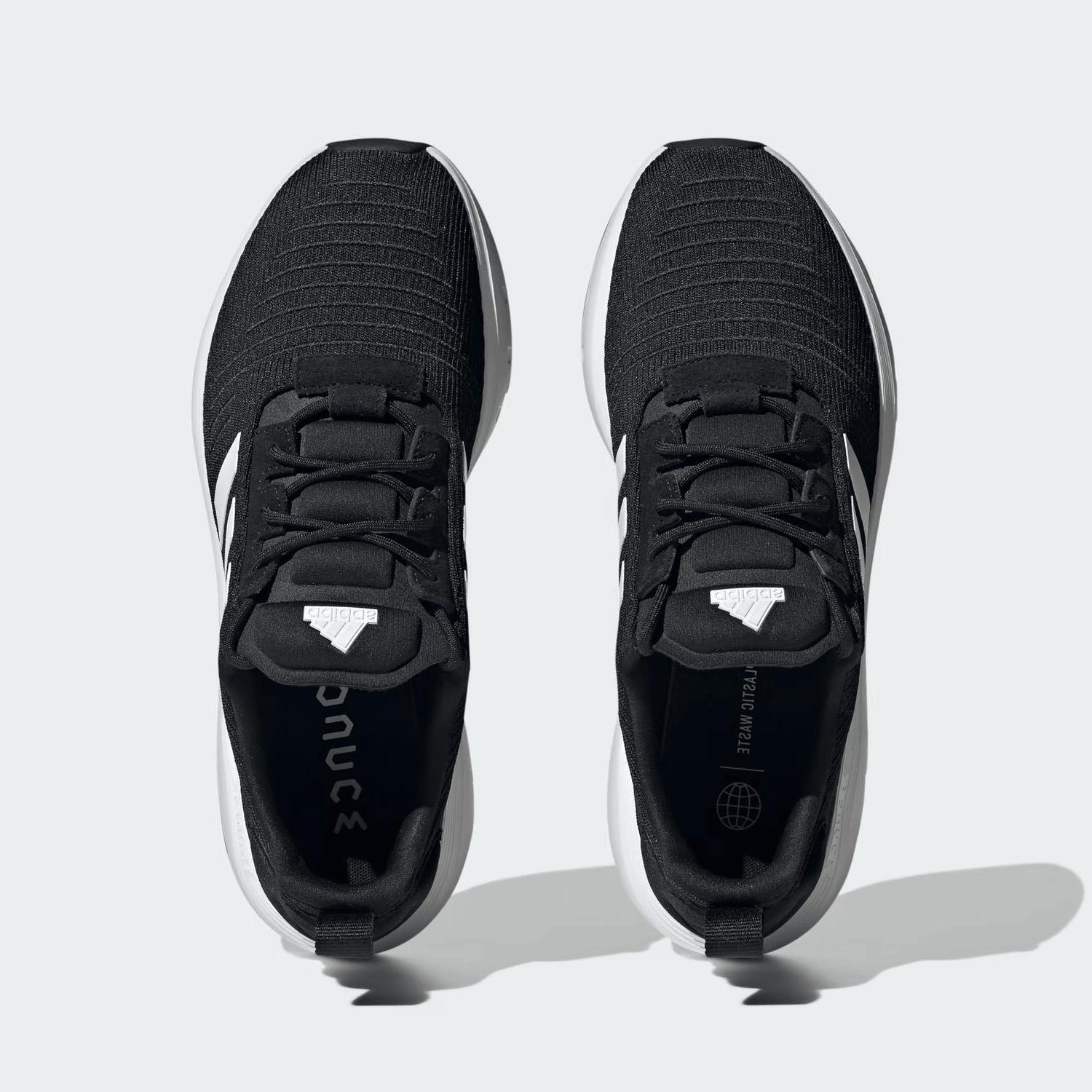Adidas men's swift run 23 running shoe Core Black/White/White - Picture 4 of 13