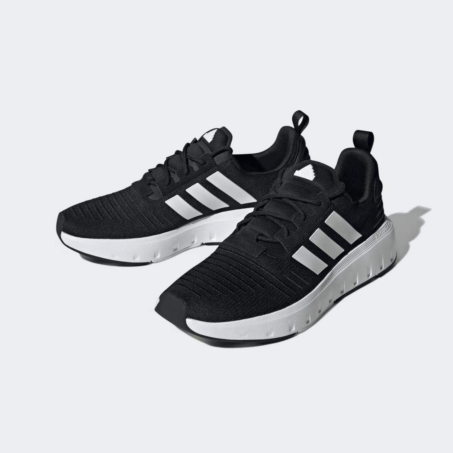 Adidas men's swift run 23 running shoe Core Black/White/White - Picture 3 of 13