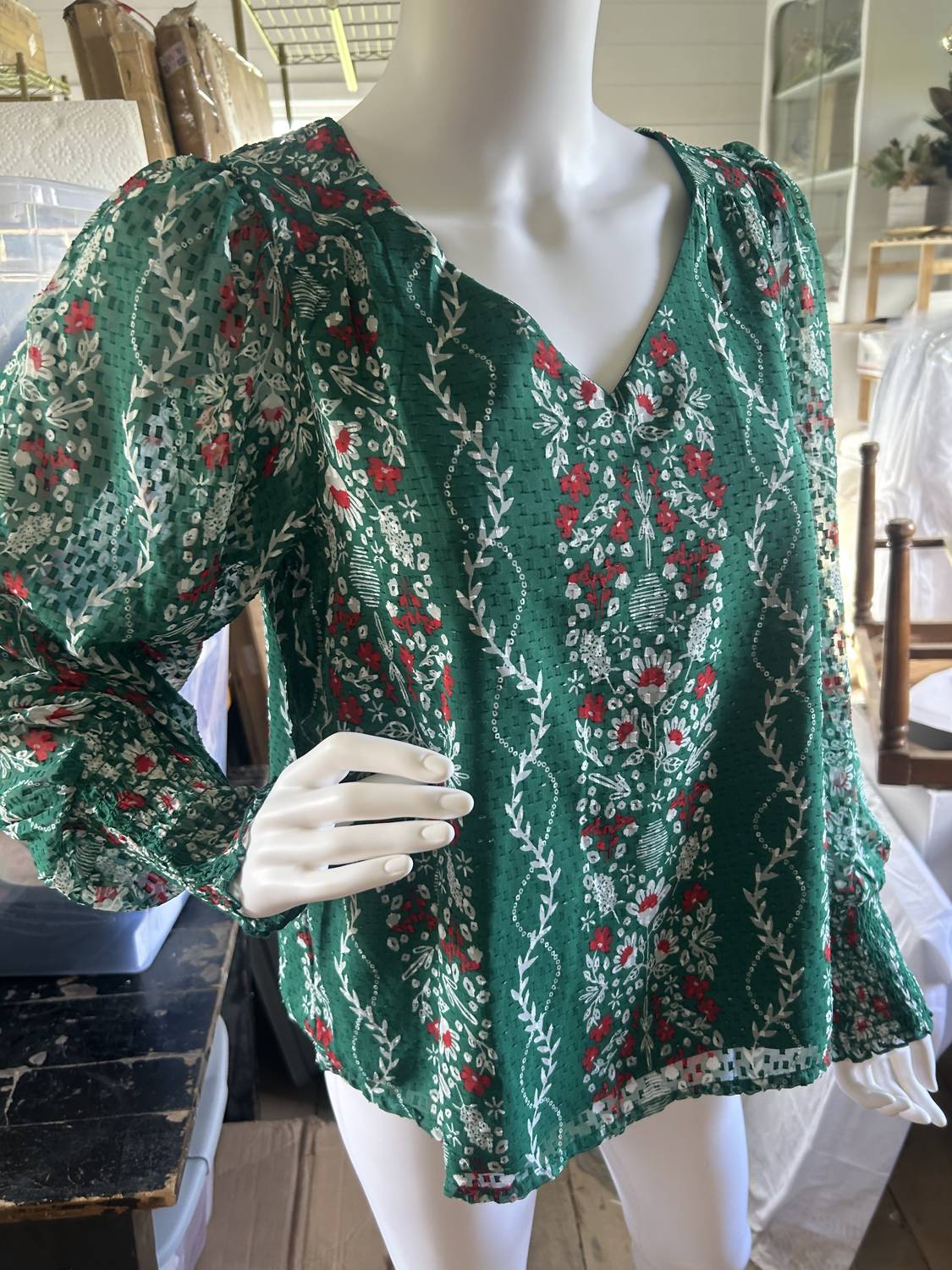 Mary Square Women’s Anastasia Top Green