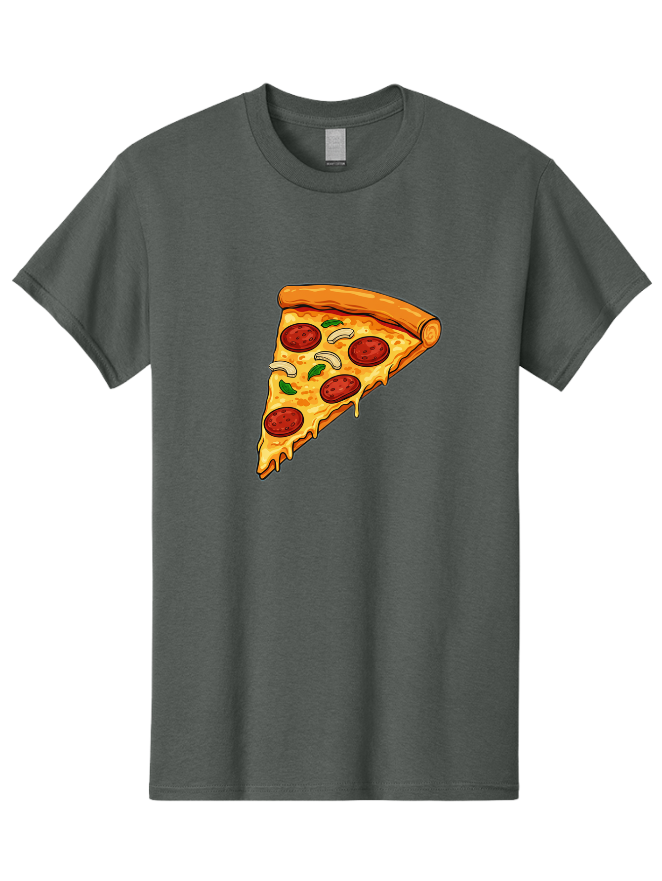 Pepperoni-Pizza-Slice-13 Mens Graphic Tee, 100% Cotton
