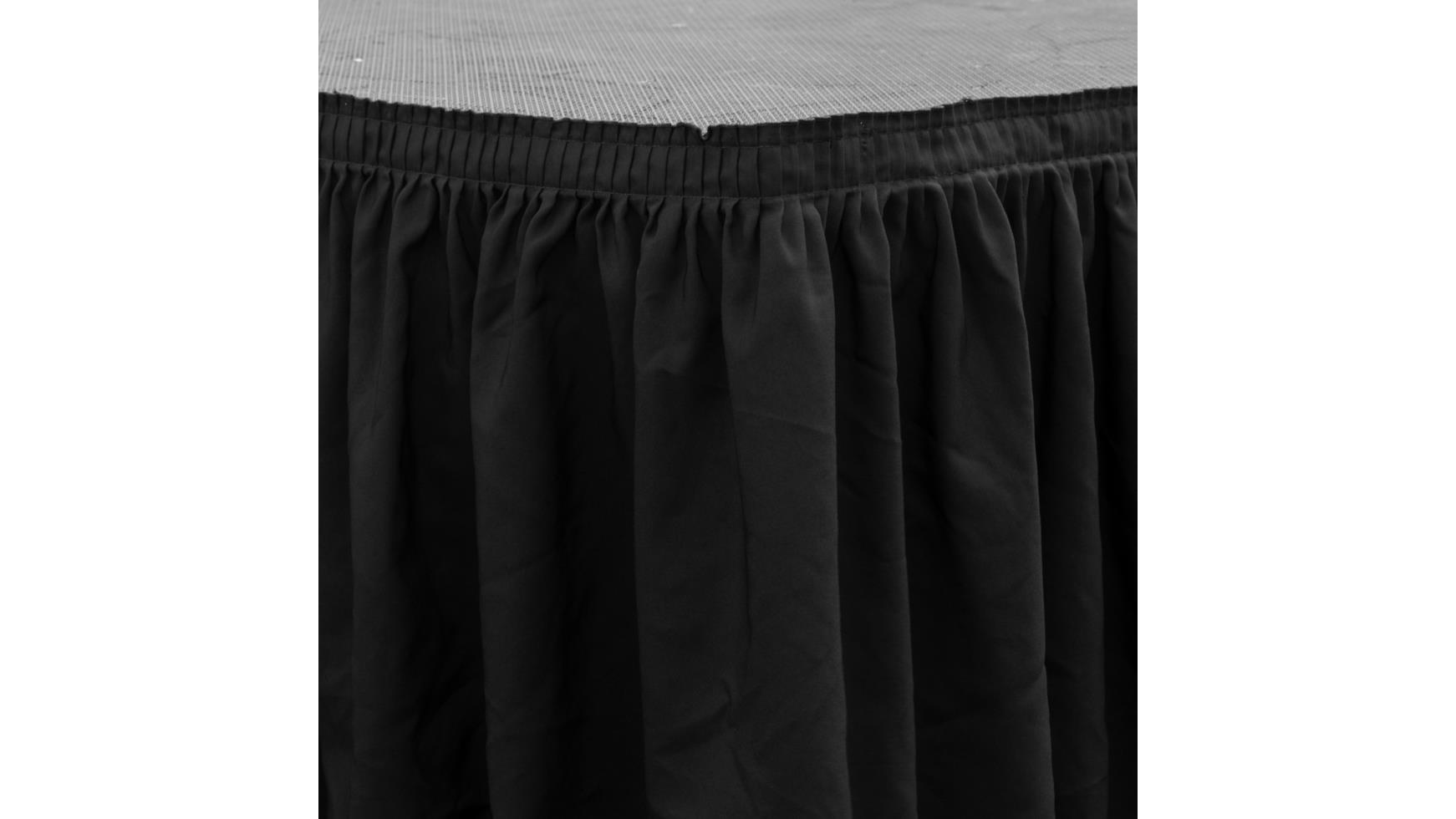 Black Stage Skirting – 12″Hx12’L