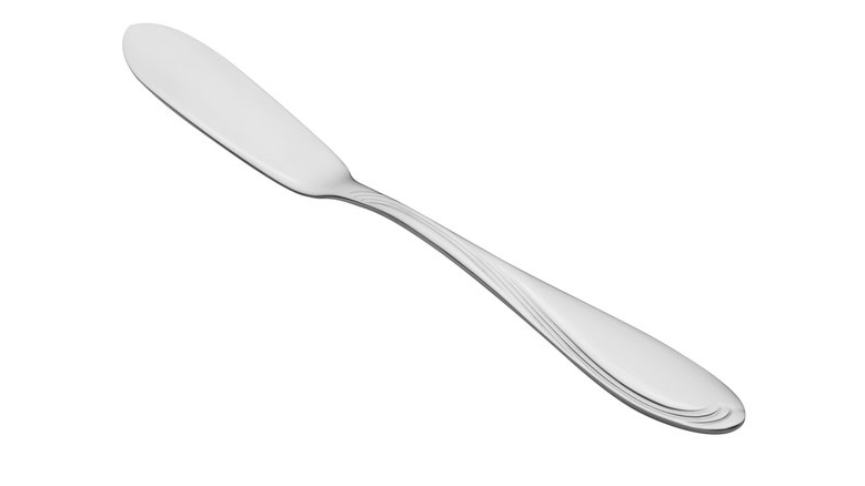 Vintage Silver Scroll Bread and Butter Knife